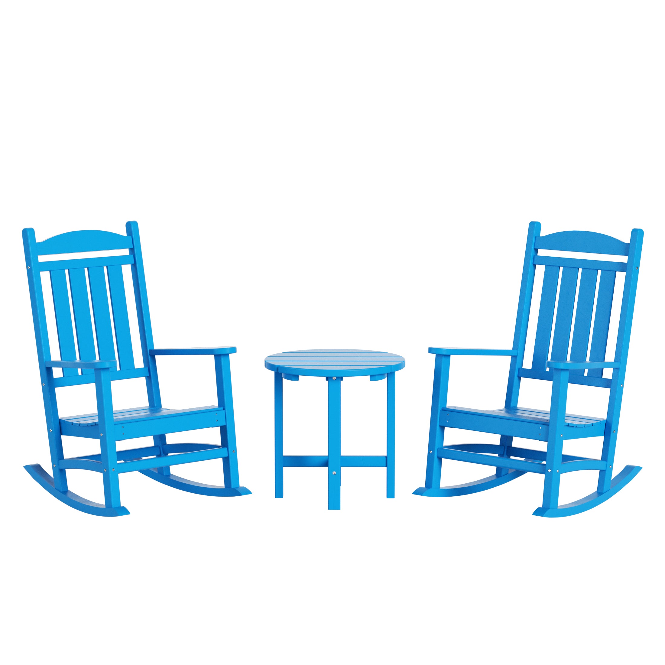 Paradise 3-Piece set Outdoor / Patio rocking chairs with a side table ( 2 seater )