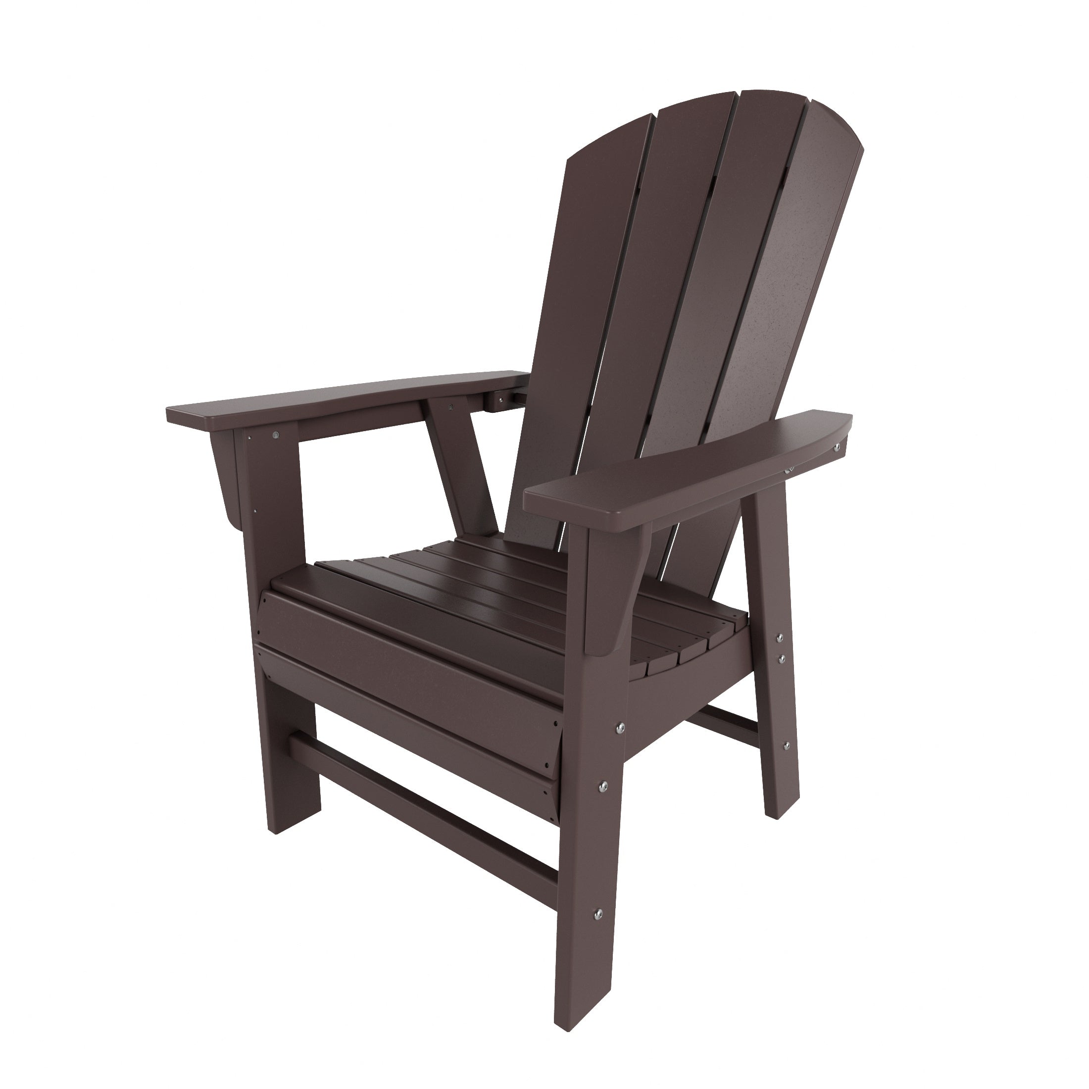 Paradise Outdoor Patio HDPE Plastic Adirondack Dining Chair