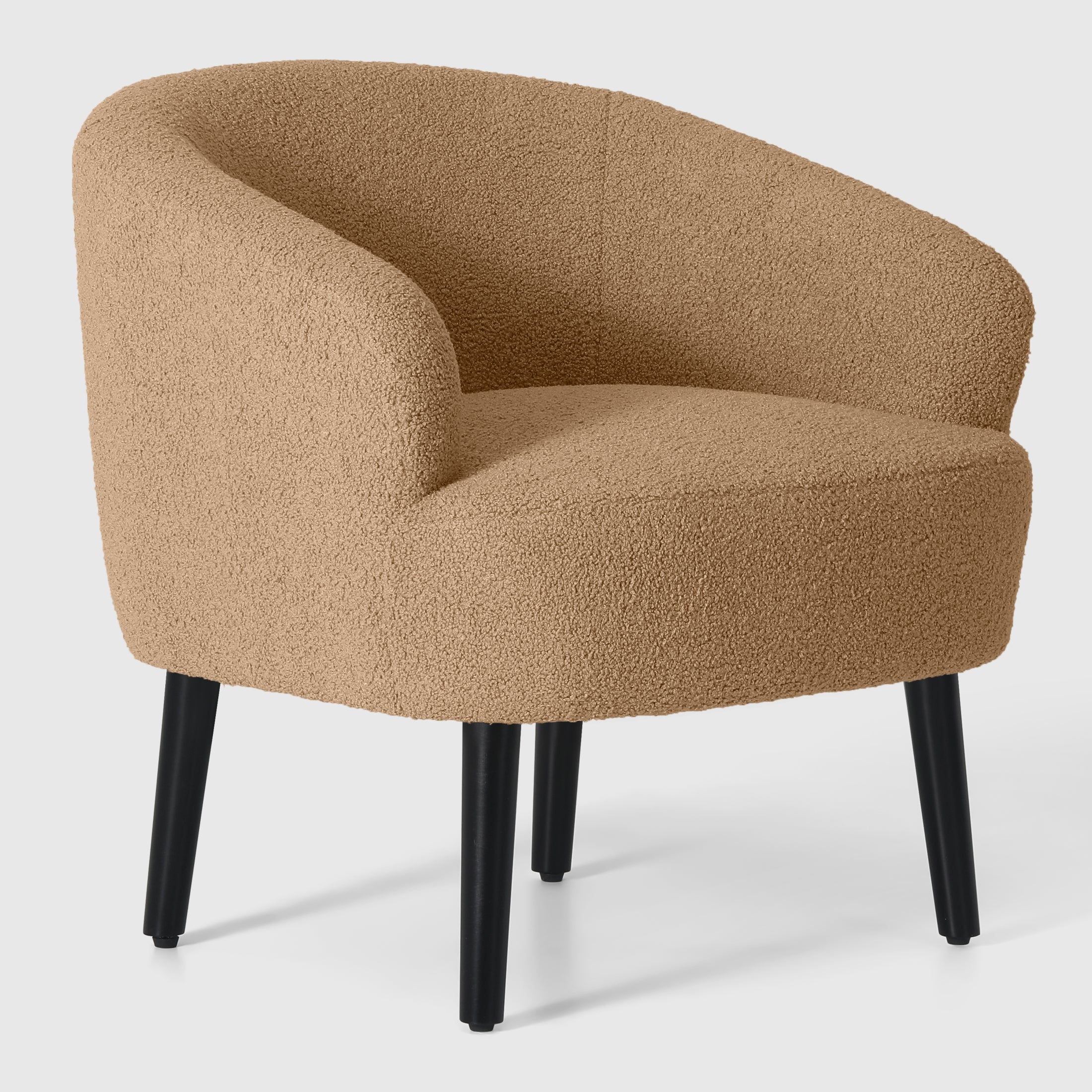 Celine 29" Wide Mid Century Modern Club Barrel Accent Armchair, Set of Two
