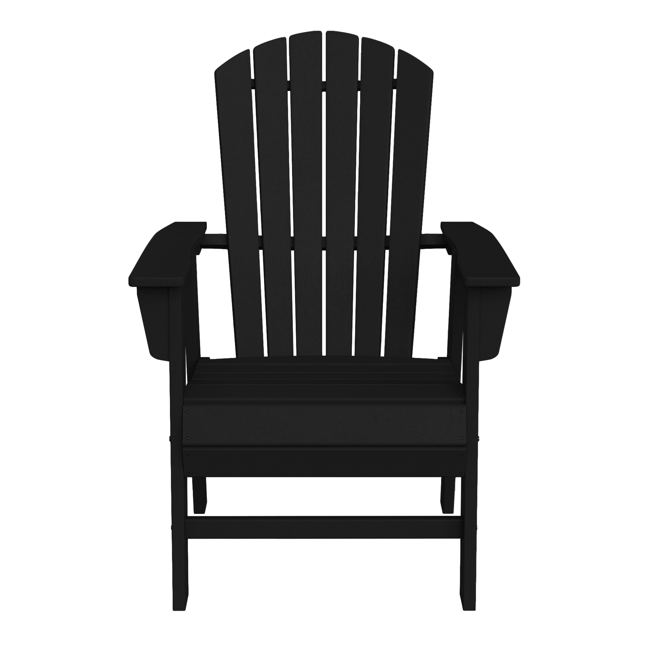 Portside Outdoor Modern HDPE Adirondack Patio Dining Chairs (Set of 2)