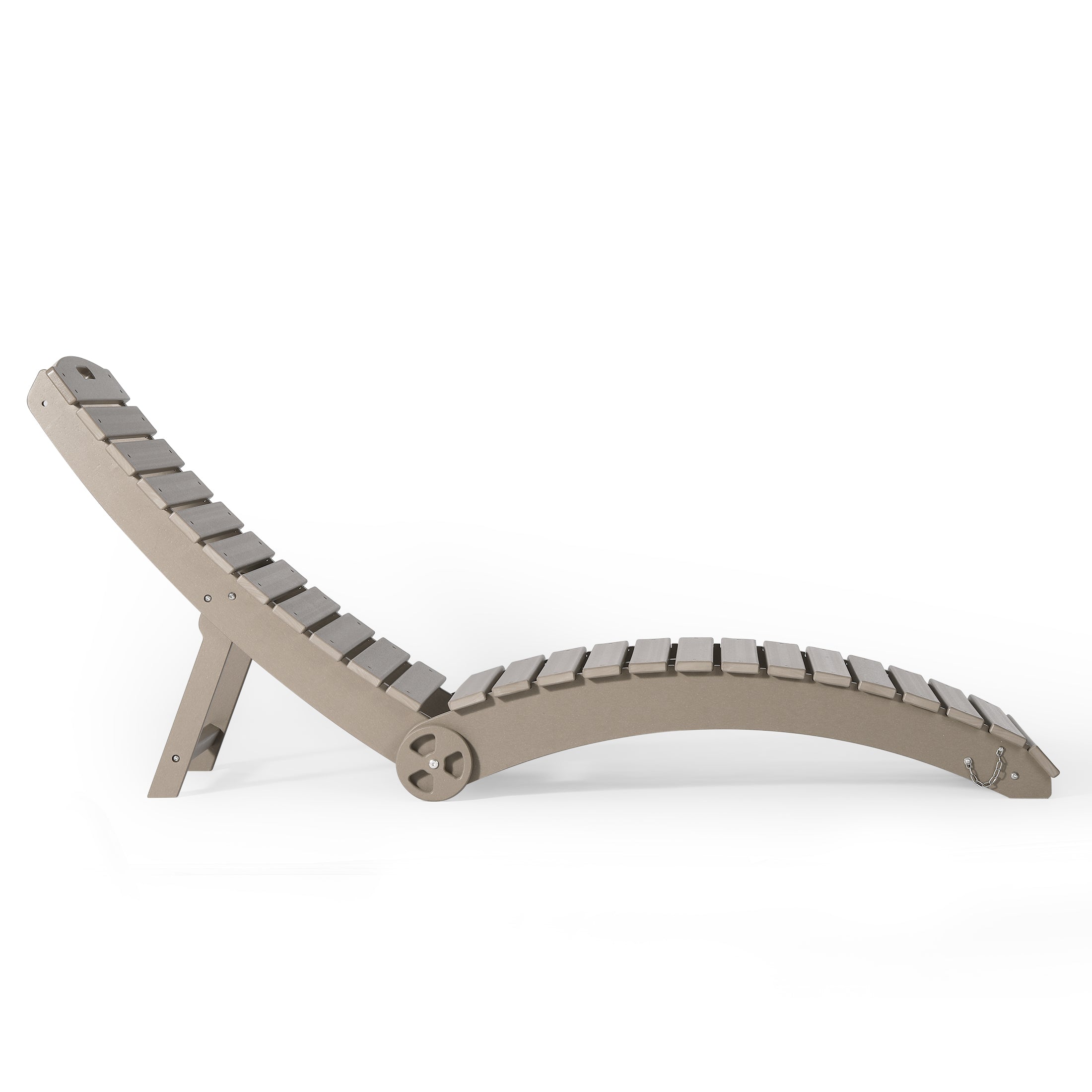 Outdoor HDPE In-Pool Patio Chaise Lounge Chair With Wheels