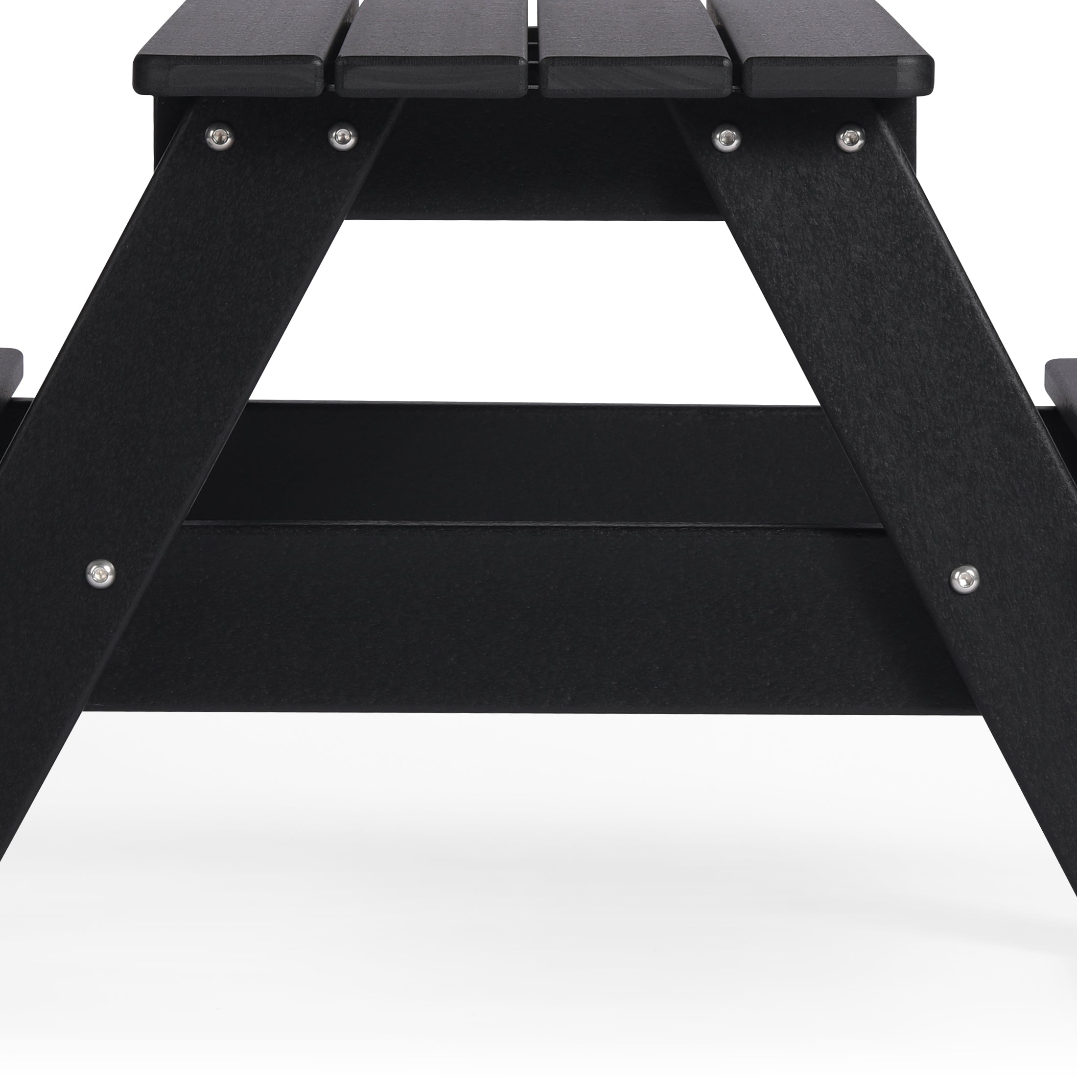 Paradise Outdoor Patio Kids HDPE Plastic Picnic Bench Table