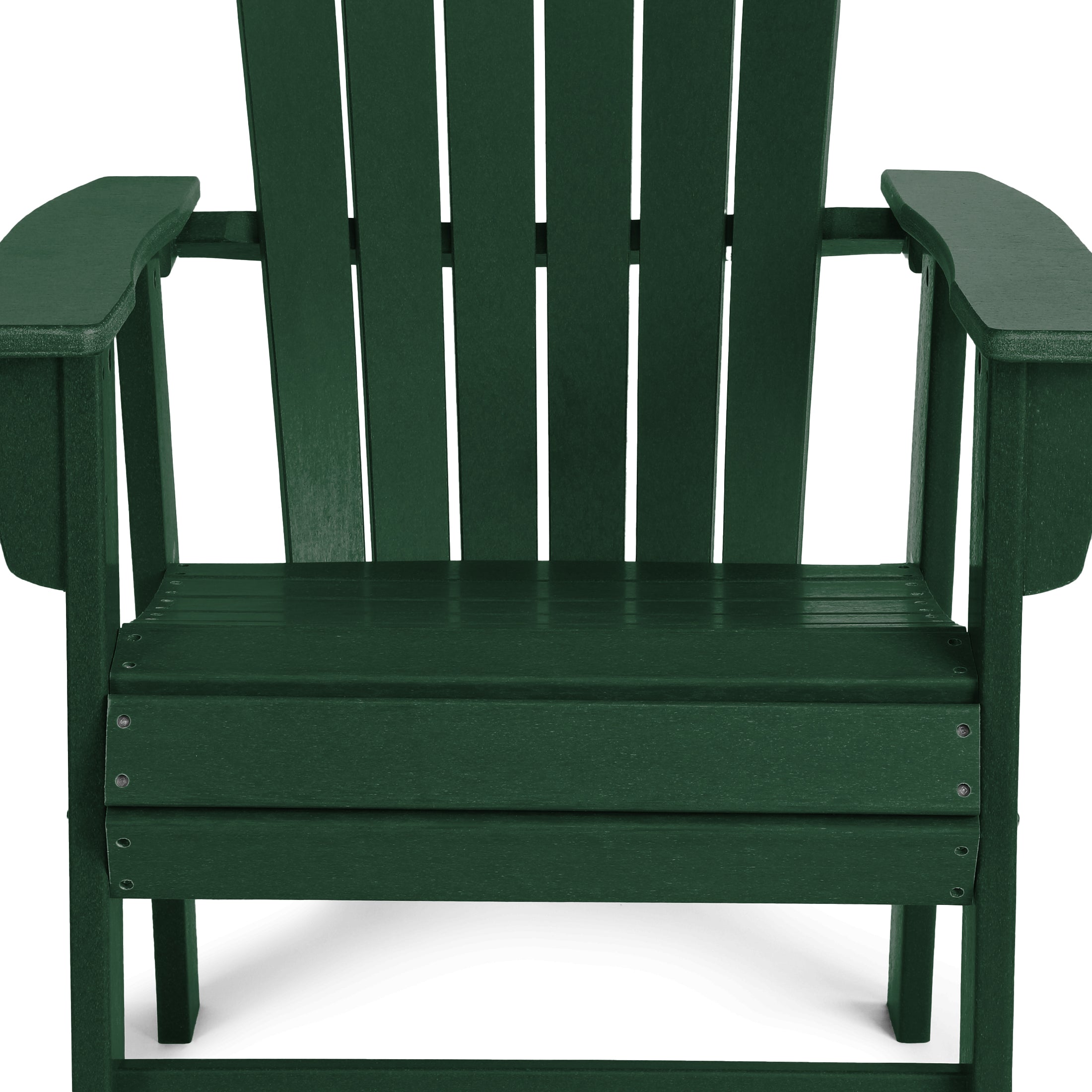 Portside Outdoor Modern HDPE Adirondack Patio Dining Chairs (Set of 2)