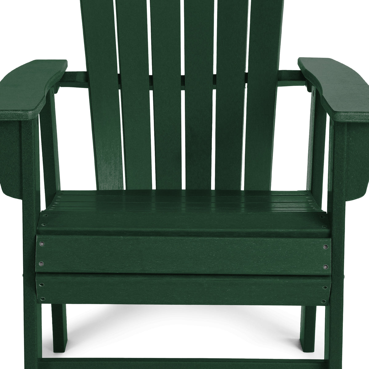 Portside Outdoor Patio Shell-back Adirondack Dining Chair Weather Resistant
