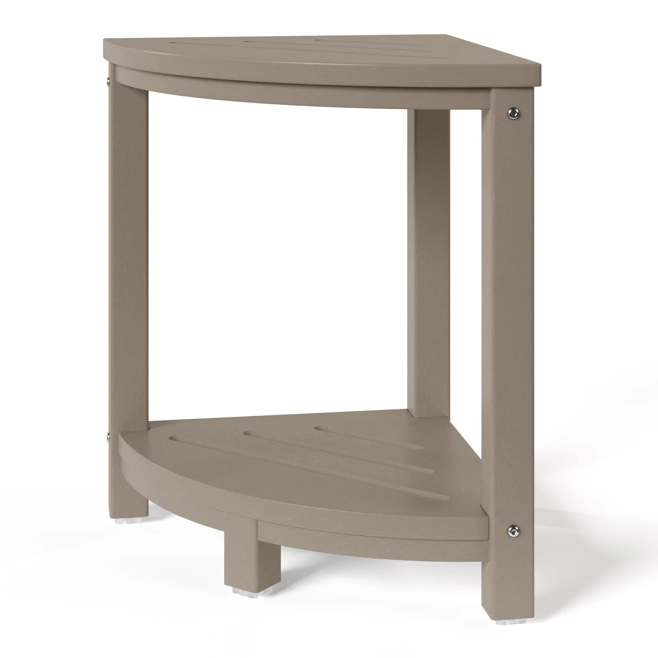 Ventura HDPE Plastic Waterproof Shower Corner Bench