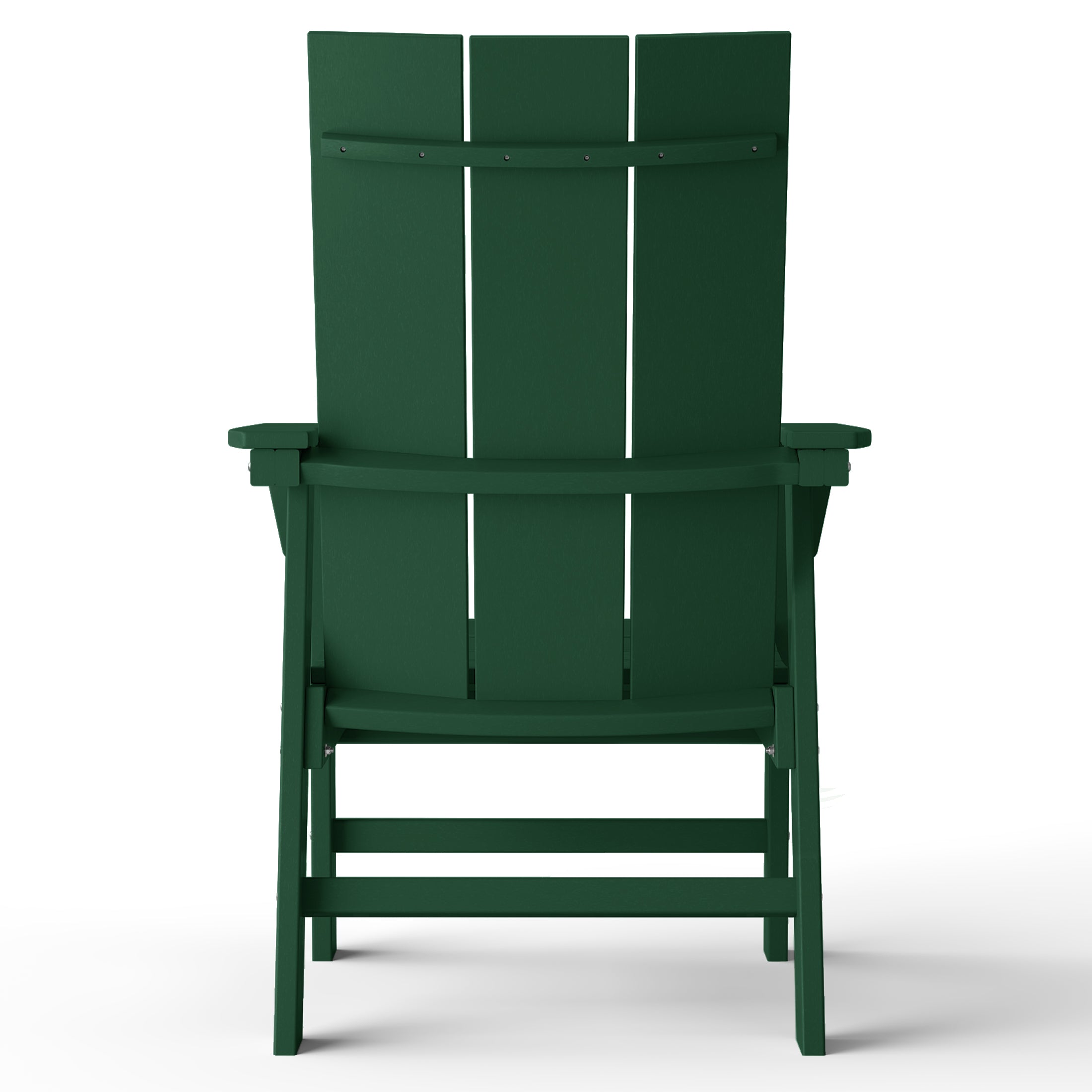 Palms Outdoor Patio HDPE Plastic Modern Adirondack Dining Chairs (Set of 2)