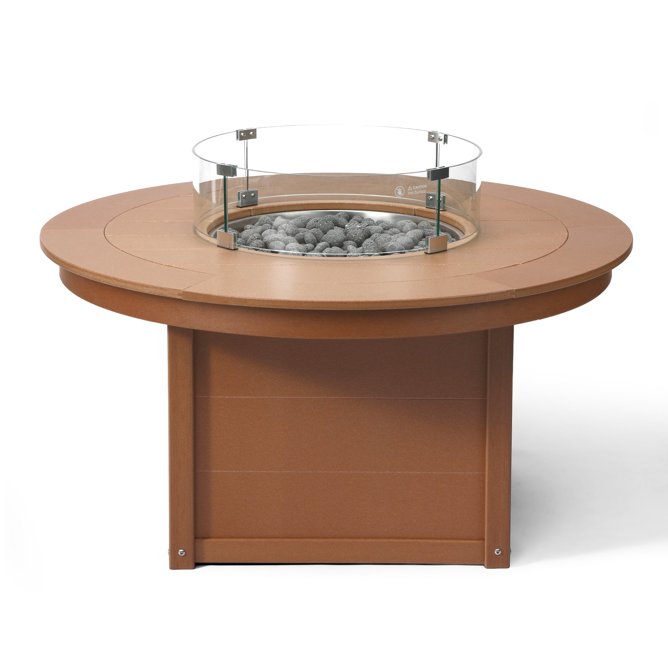 Sol 47" Modern Outdoor 55,000 BTU Patio Propane Round Fire Pit Table