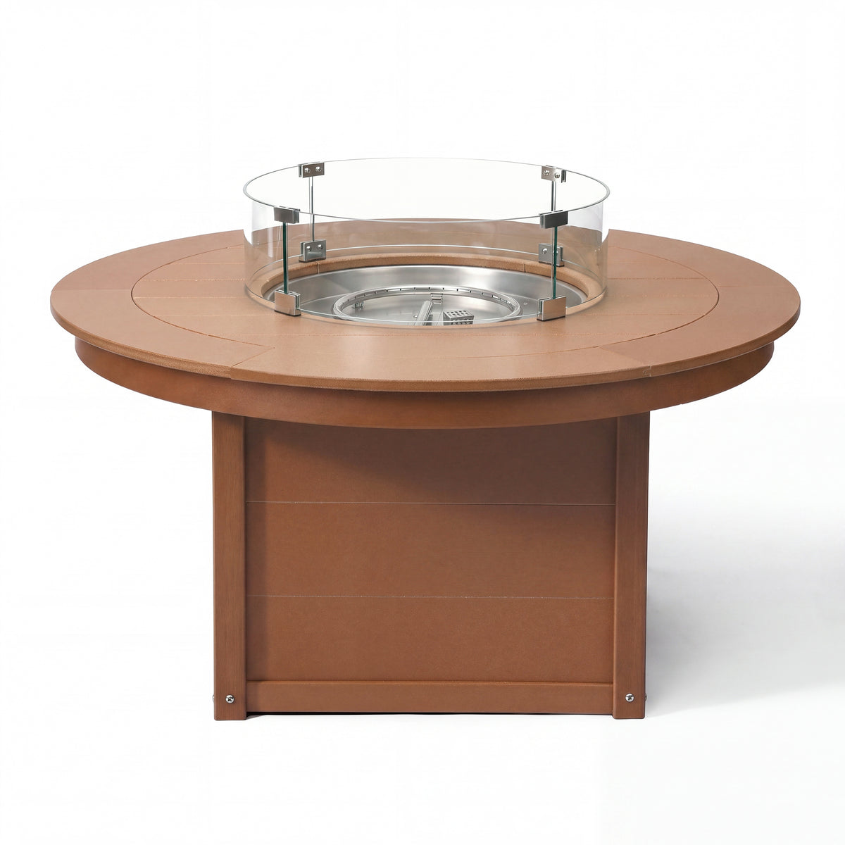 Sol 47" Modern Outdoor 55,000 BTU Patio Propane Round Fire Pit Table