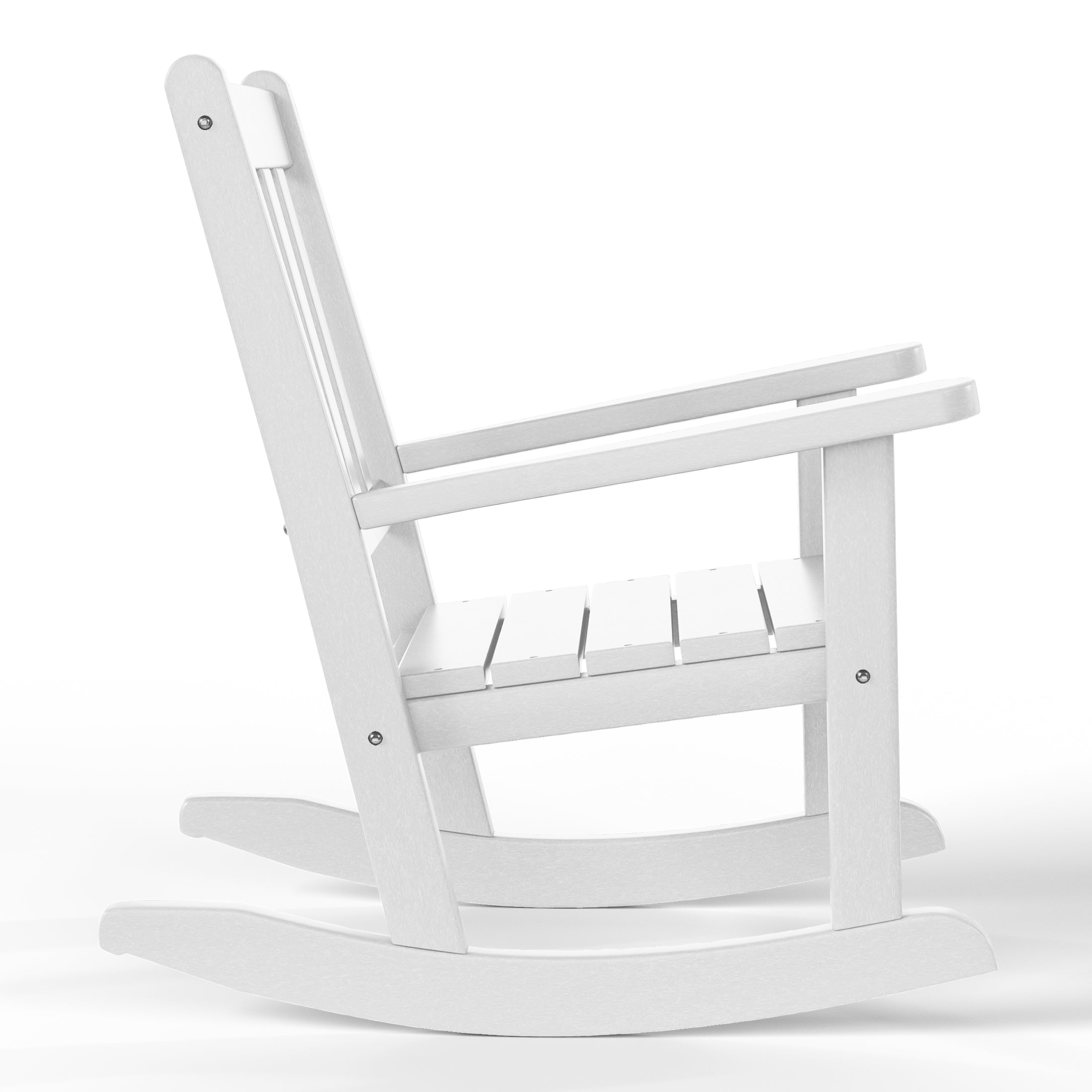 Paradise 3-Piece Kids Outdoor Rocking Chairs Set With Kids Square Side Table