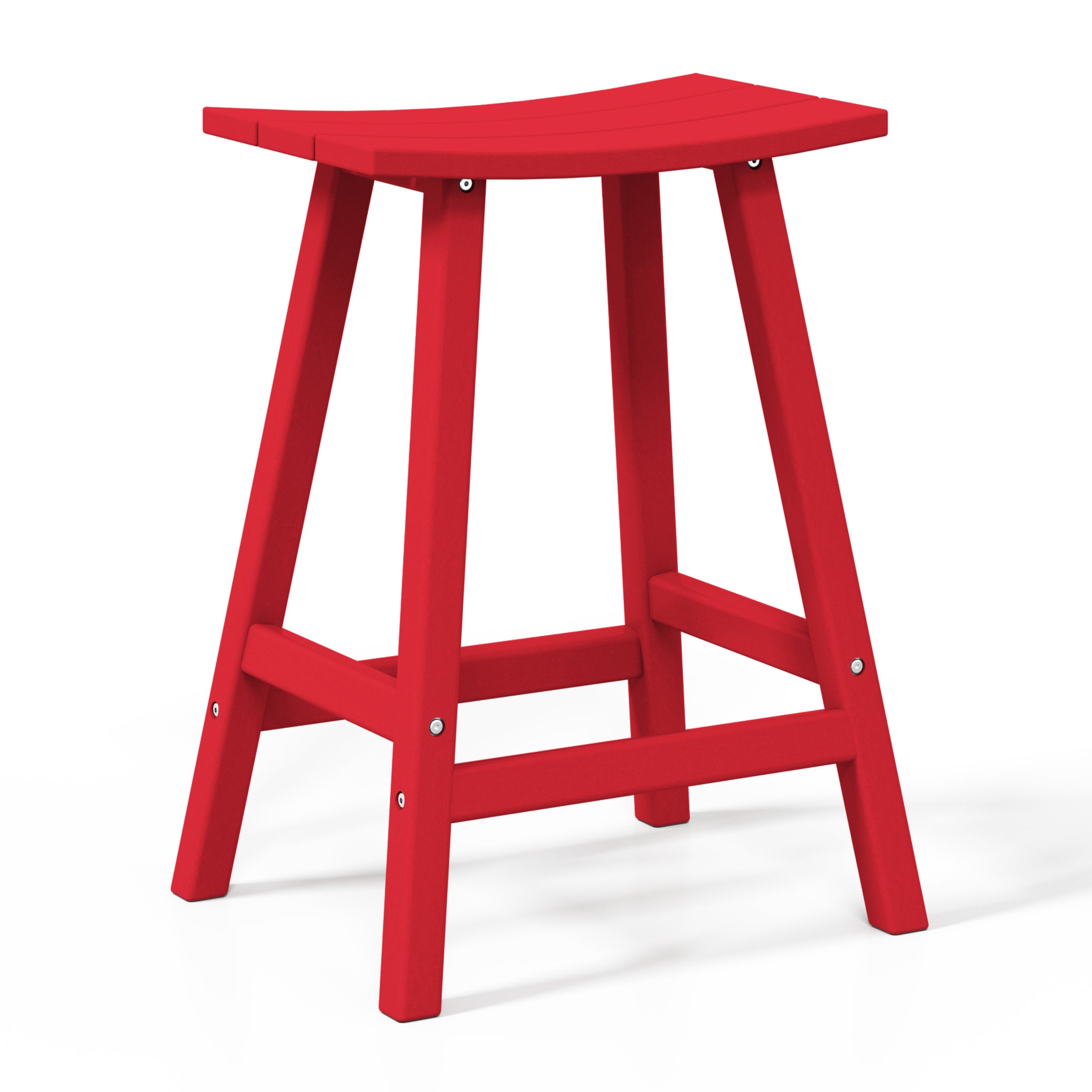 Paradise 2 piece set of 24" height Outdoor / Patio Saddle bar stools