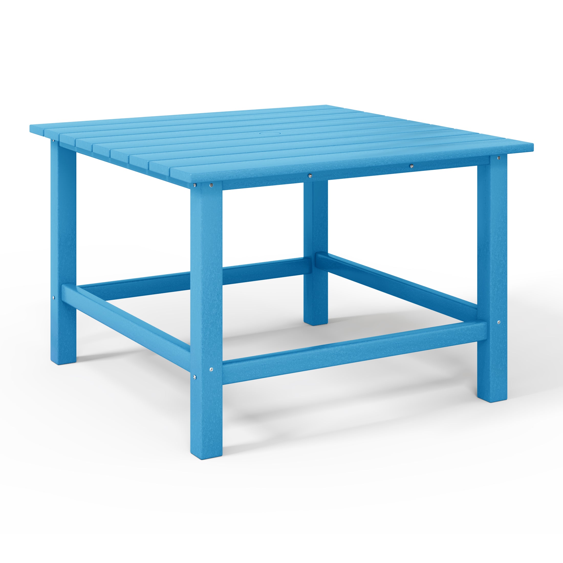 Paradise Kids 5-Piece HDPE Outdoor Square Patio Dining Table and Chairs Set