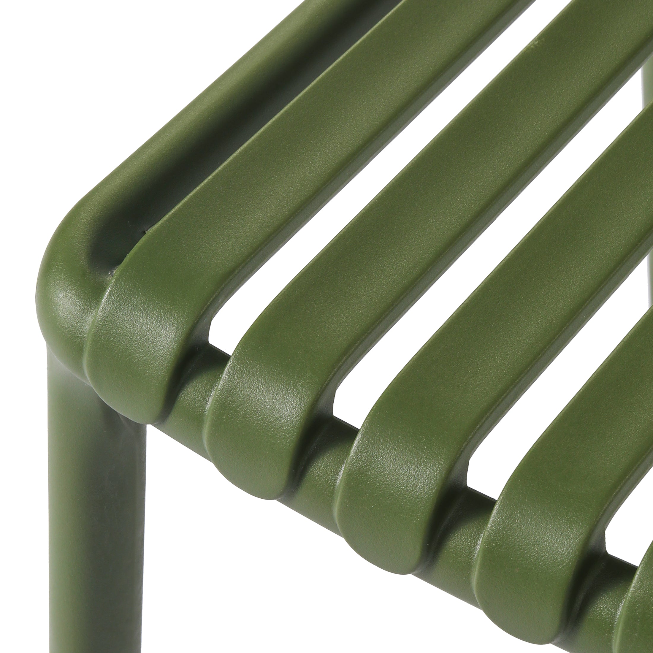 Sunshine Outdoor Stackable Polypropylene Plastic Dining Side Chairs (Set of 2)