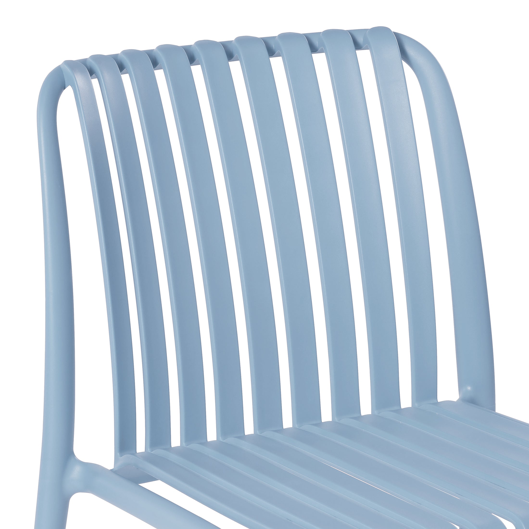 Sunshine Outdoor Stackable Polypropylene Plastic Dining Side Chairs (Set of 2)