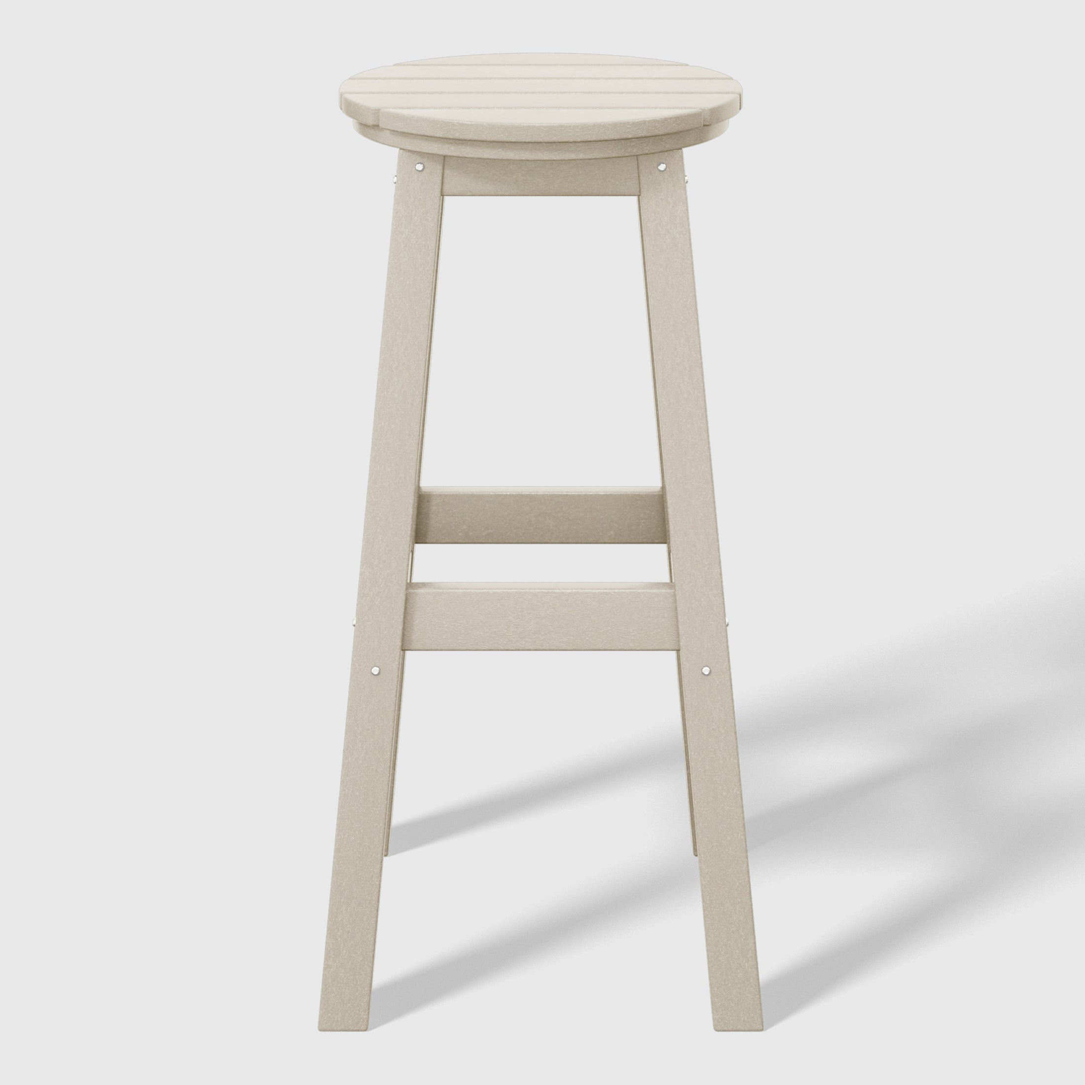 Paradise 29" HDPE Outdoor Patio Round Bar Stool Set of 3