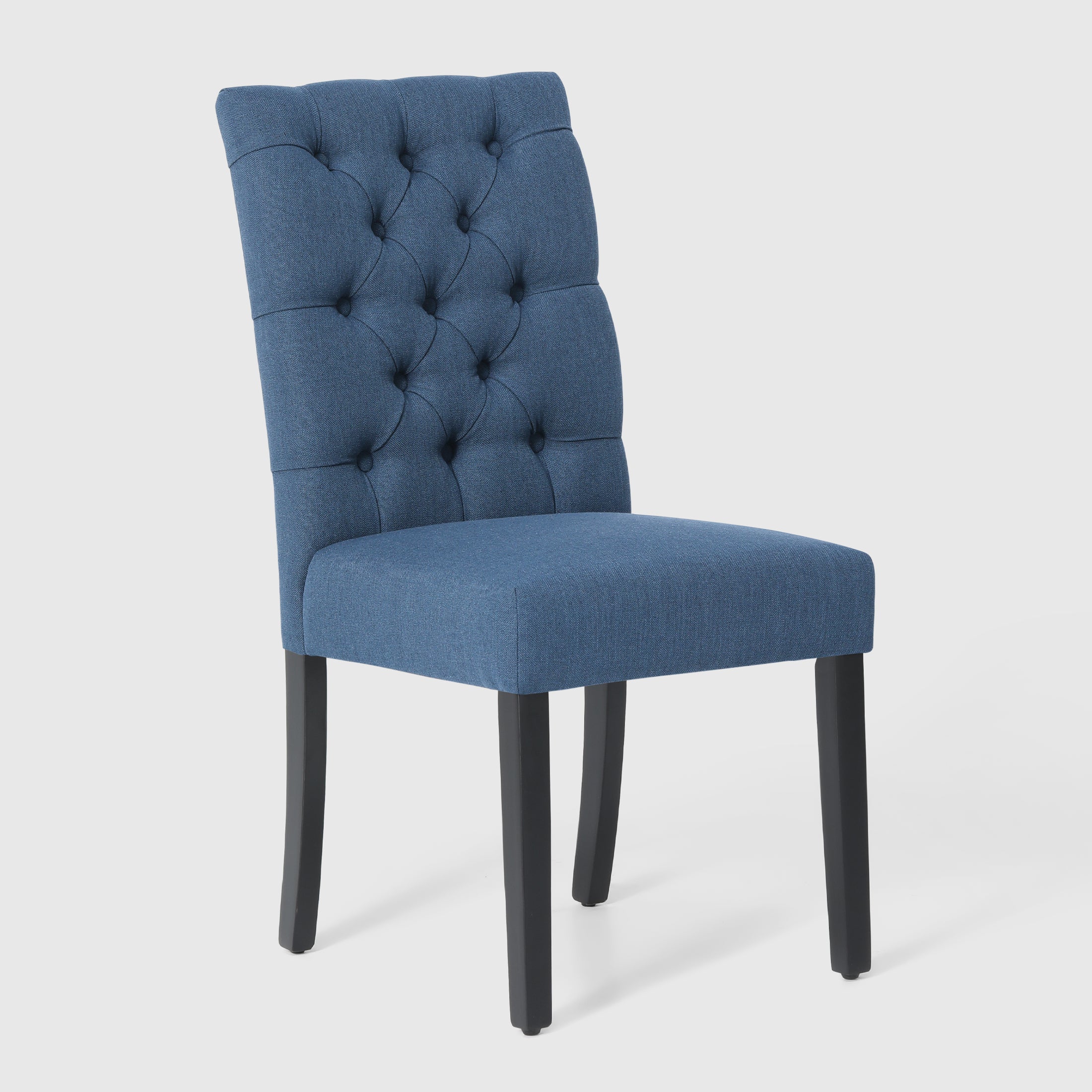 Bellmount Linen fabric tufted upholstered side chair