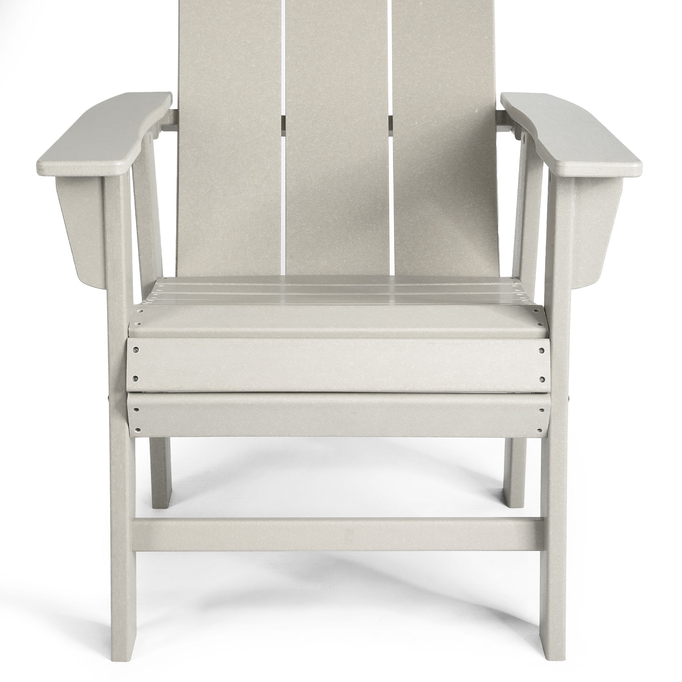 Palms Outdoor Patio HDPE Plastic Modern Adirondack Dining Chairs (Set of 2)