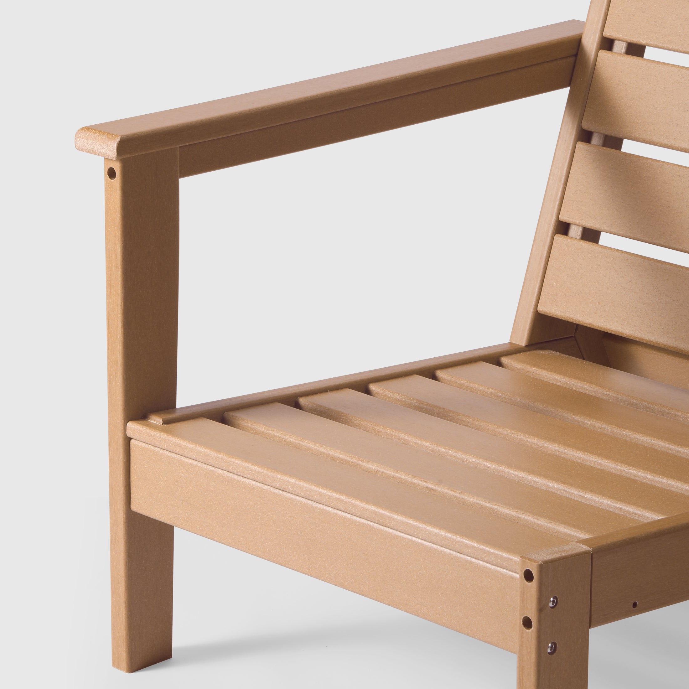 Portsmouth Outdoor Patio HDPE Left Arm Facing Deep Seating Corner Chair
