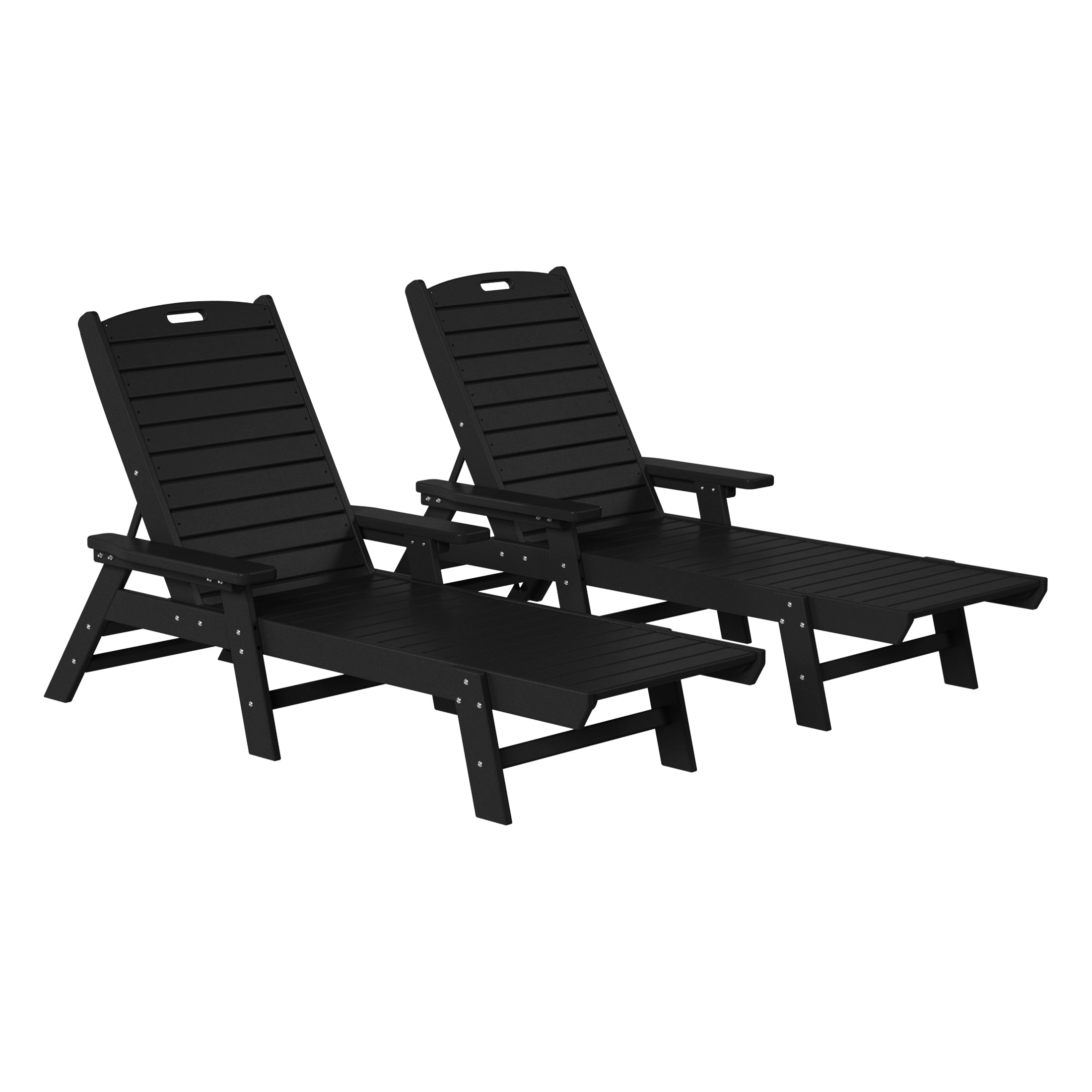 Paradise Poly Reclining Chaise Lounge (Set Of 2)