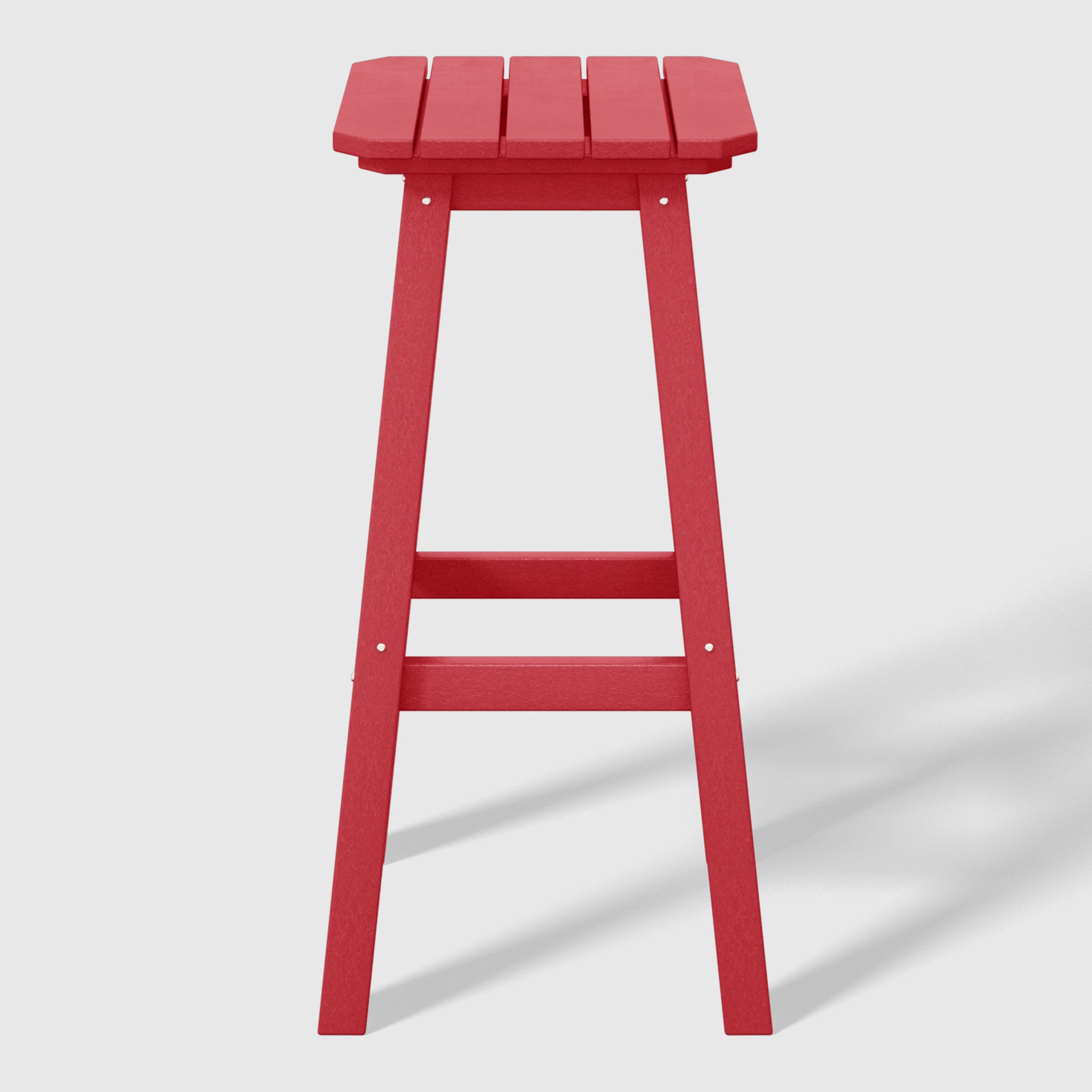 Paradise 29" HDPE Outdoor Patio Square Bar Stools (Set of 2)