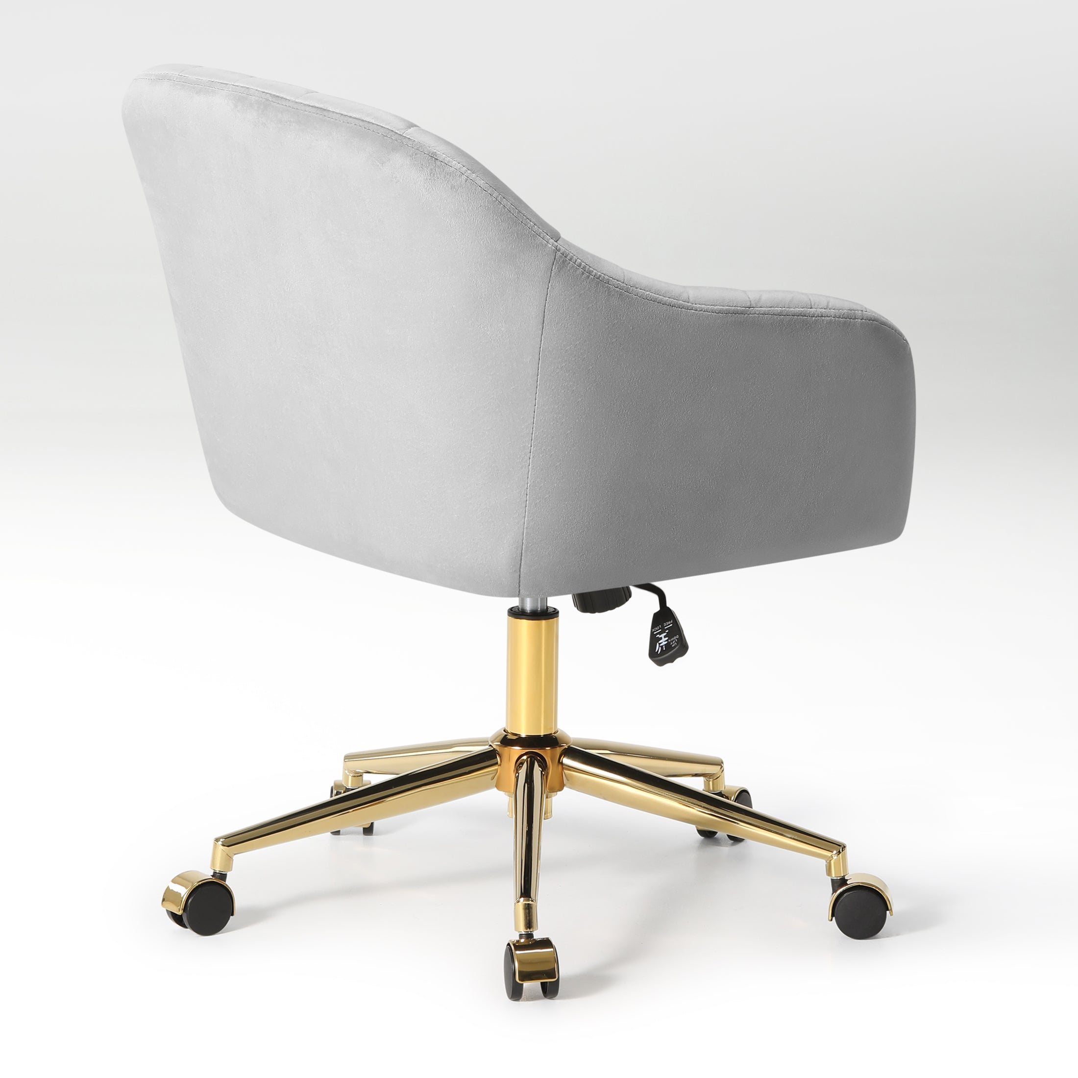 Alaia Upholstered Velvet Swivel Vanity Office Chair With Wheels