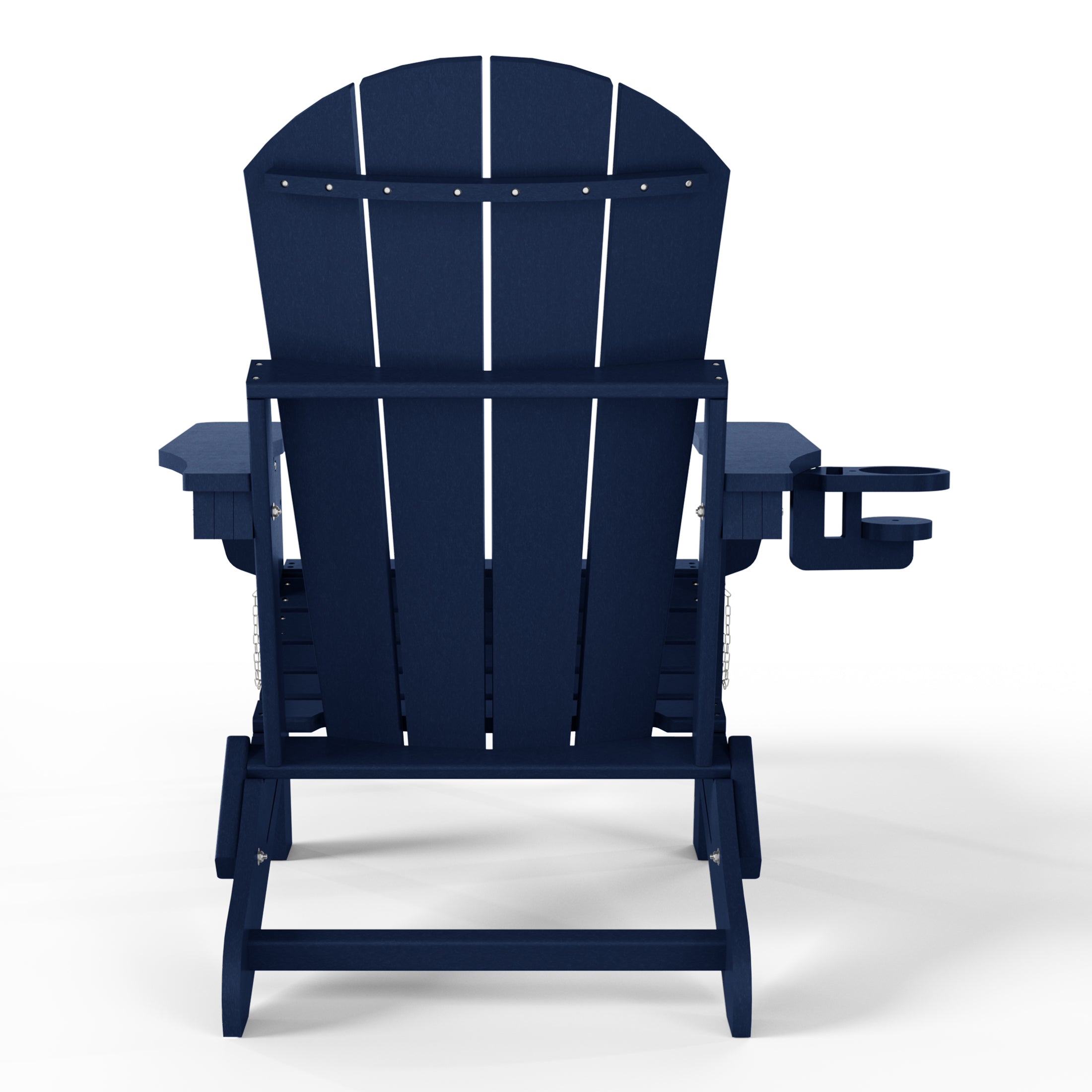 Paradise Folding Adjustable Adirondack Chair with Retractable Ottoman and Cup Holder