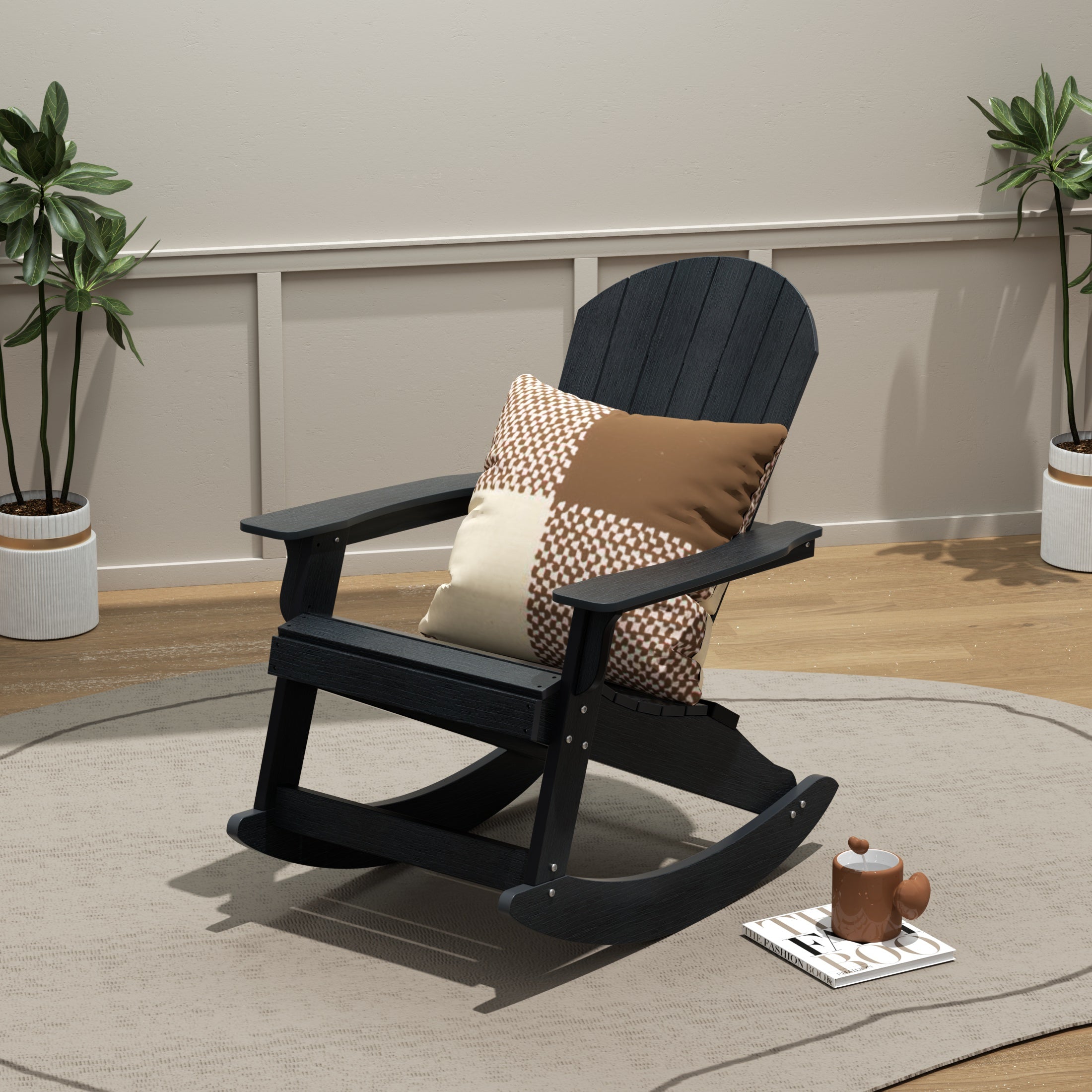 Florence Outdoor Patio All-weather Adirondack Rocking Chair