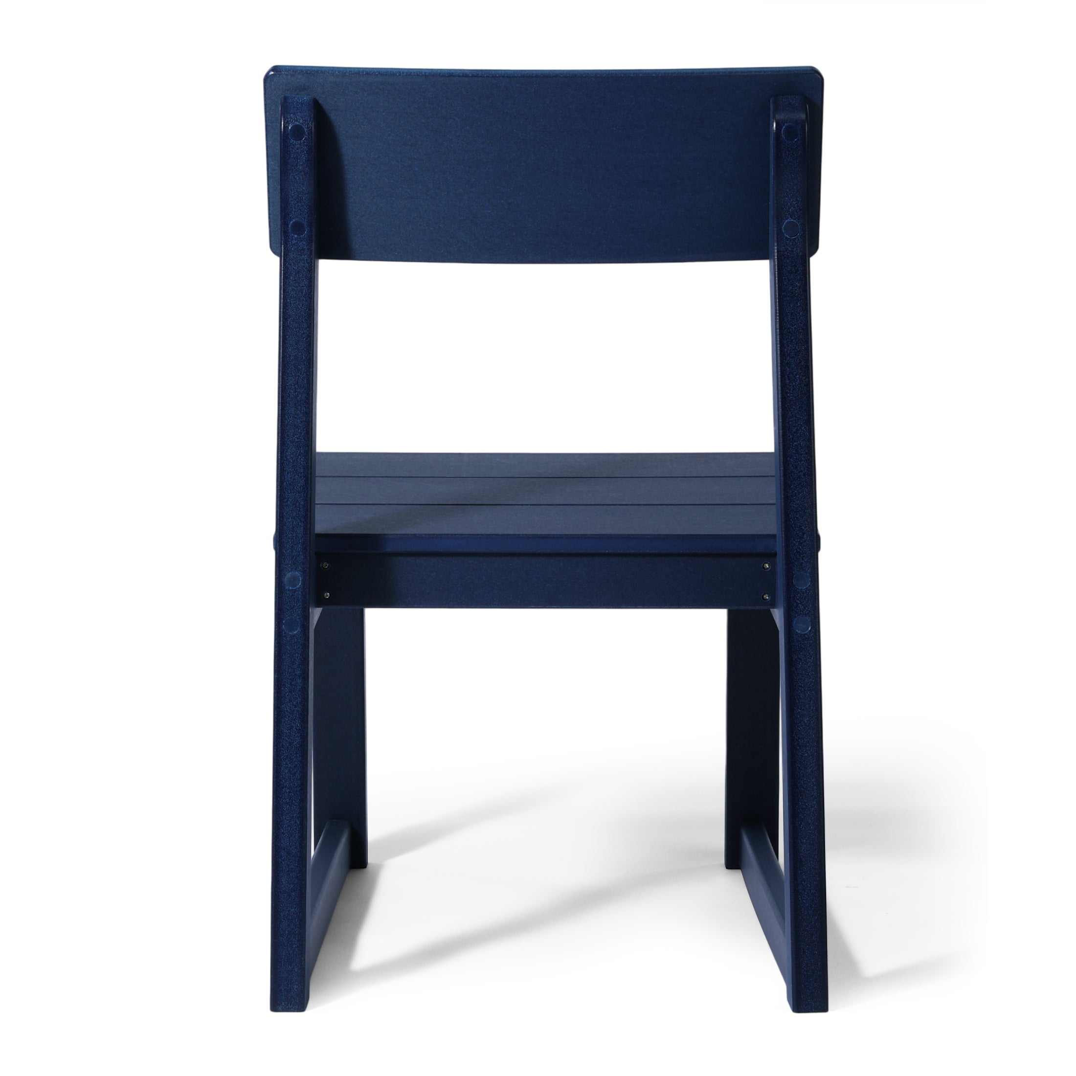 Cambria Modern HDPE Outdoor Armless Patio Dining Chairs (Set of 2)