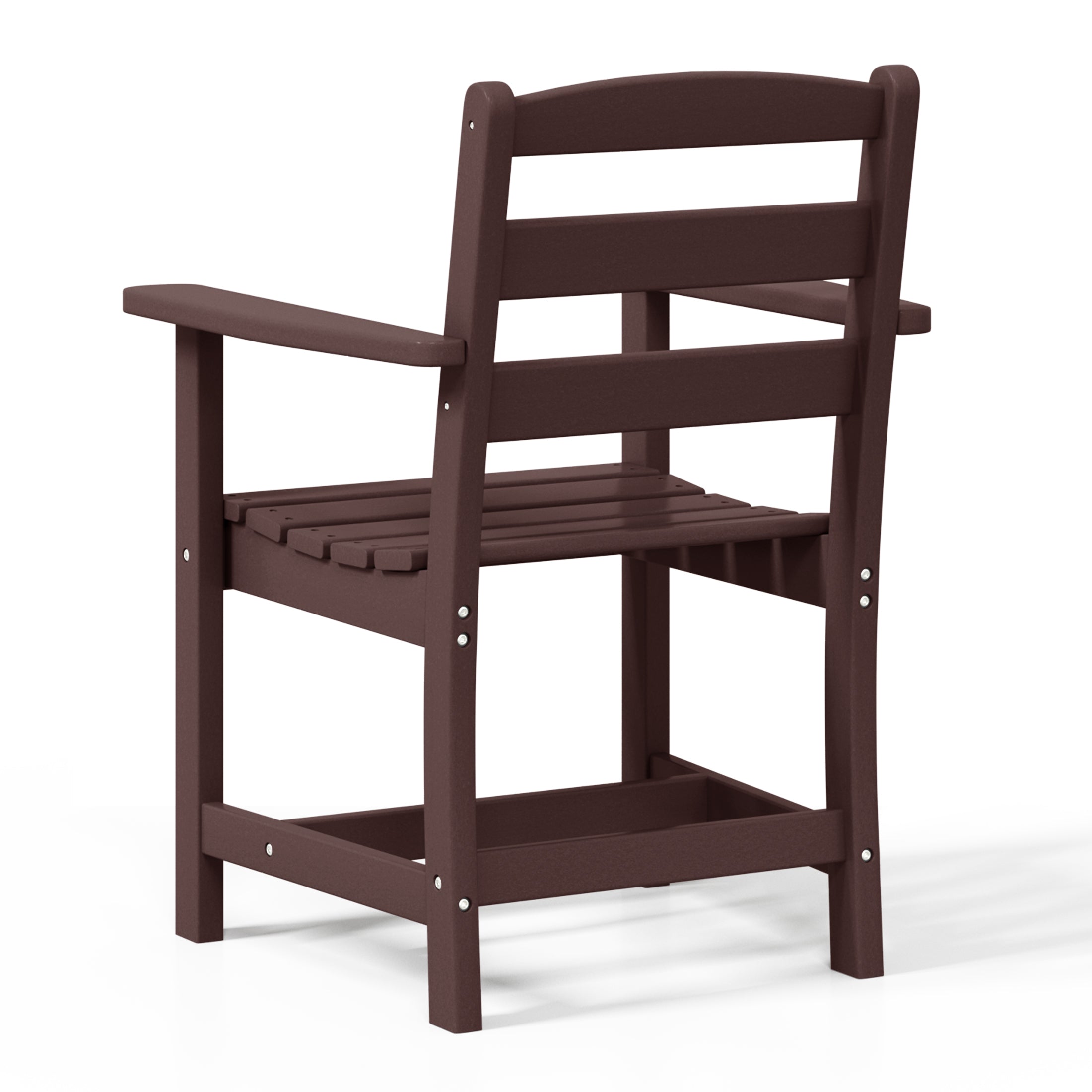 Palms Outdoor HDPE Patio Classic Dining Arm Chair