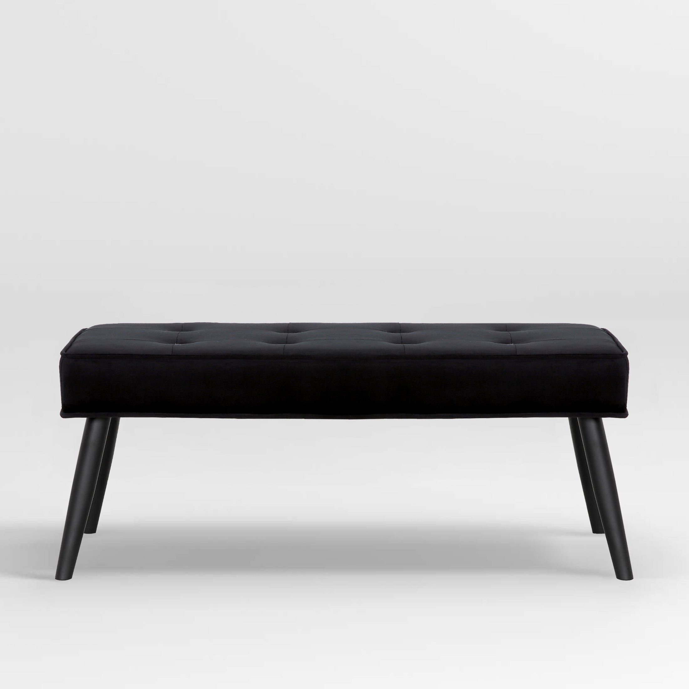 Hank Button Tufted Velvet Upholstered Accent Bench