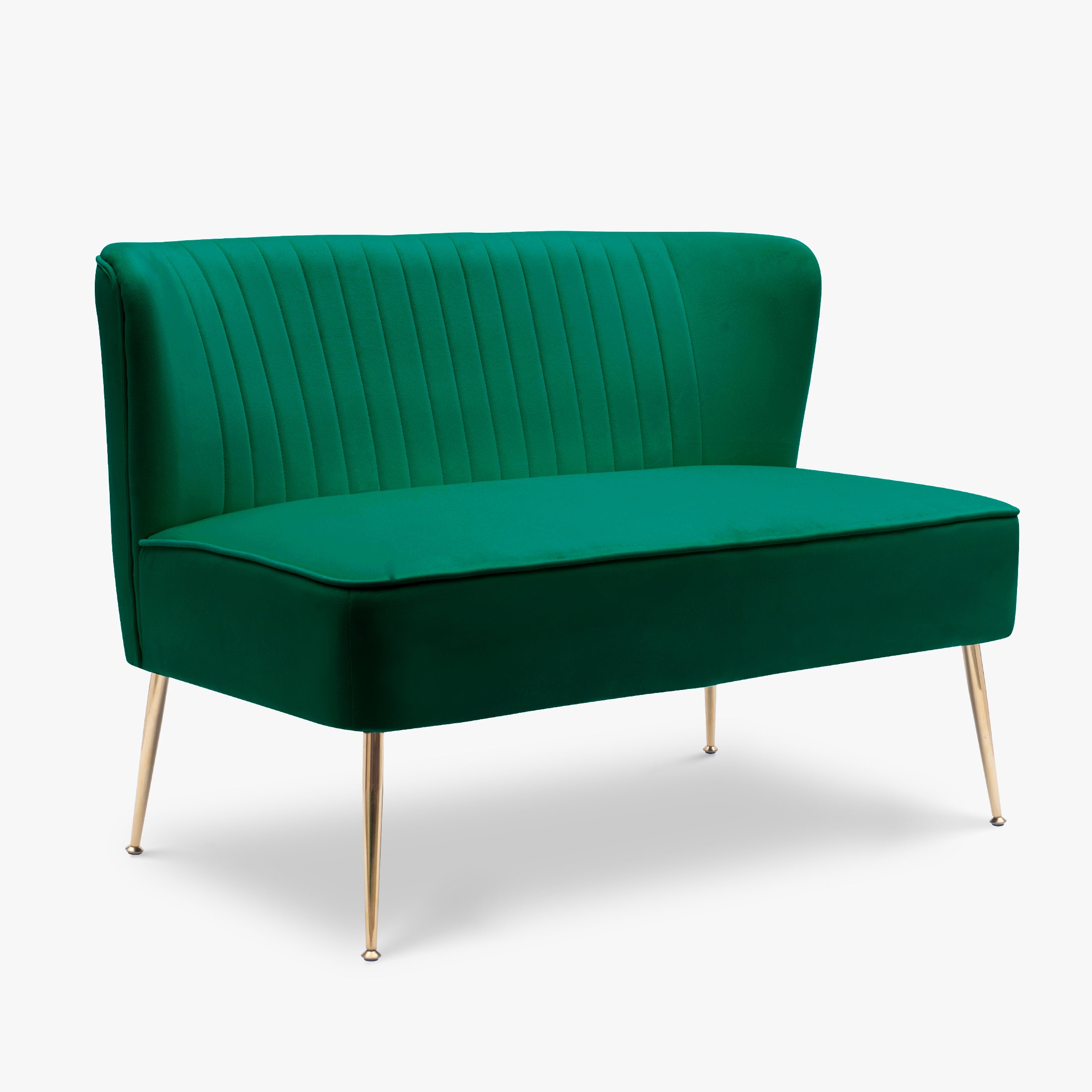 Alaia Mid Century Modern Tufted Velvet Loveseat Sofa and 25