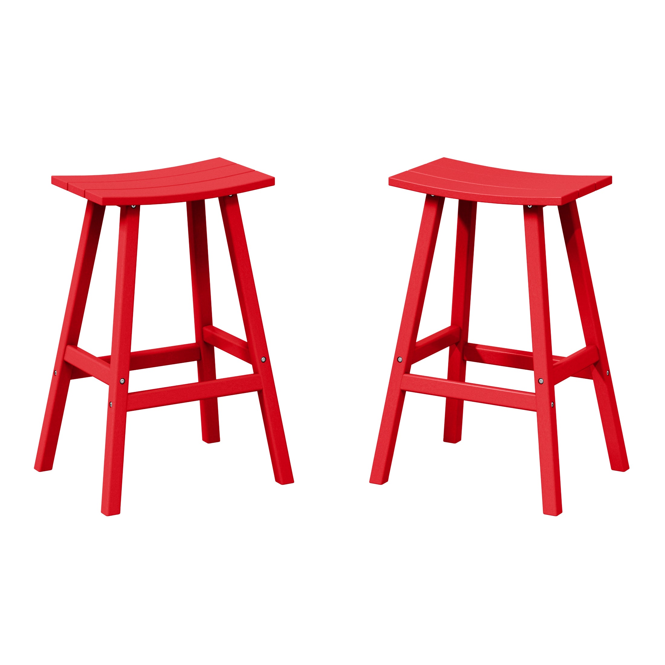 Paradise Westintrends 2 piece set of 29" height Outdoor / Patio Saddle bar stools