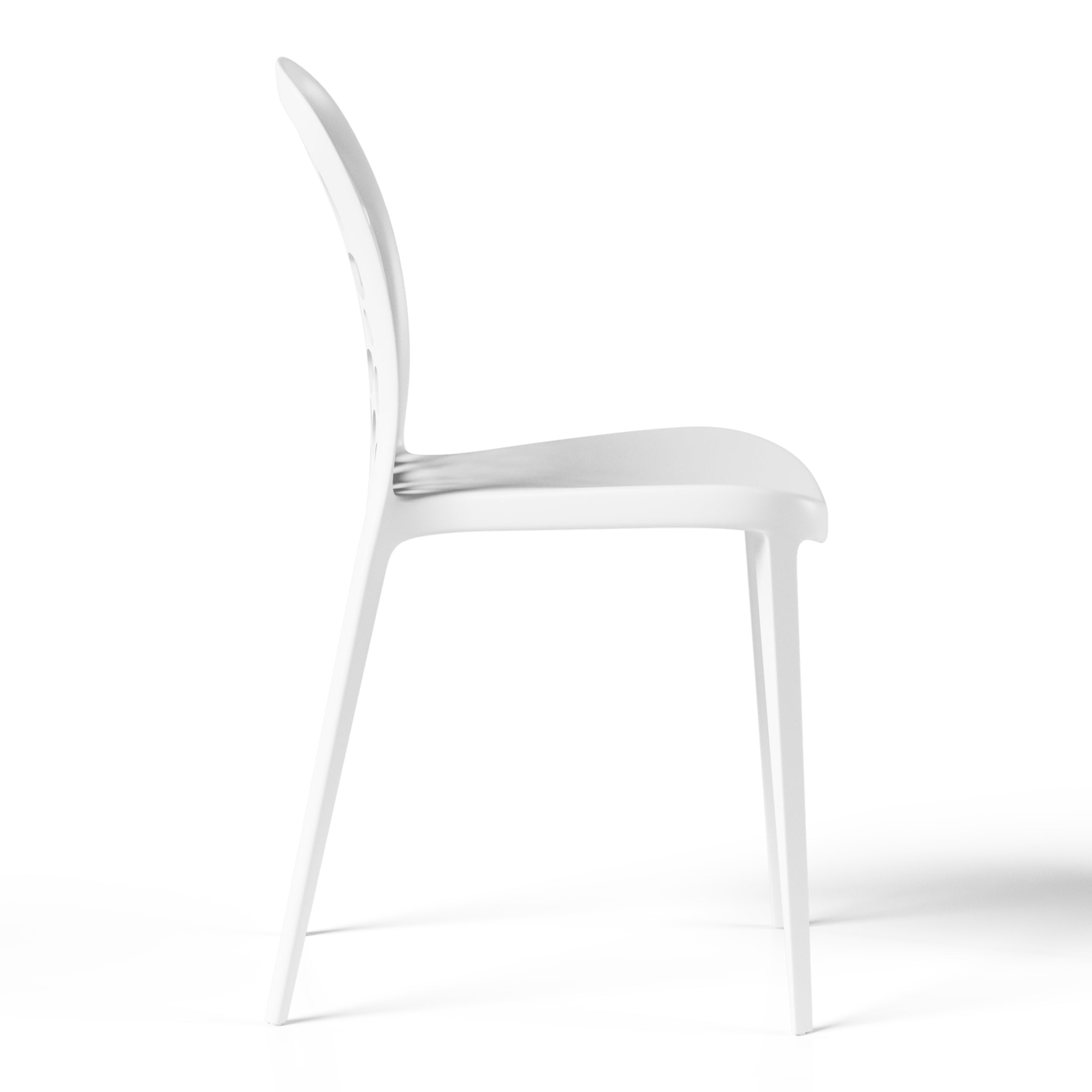 Sunshine Outdoor Modern Stackable Patio Dining Chairs (Set of 2)