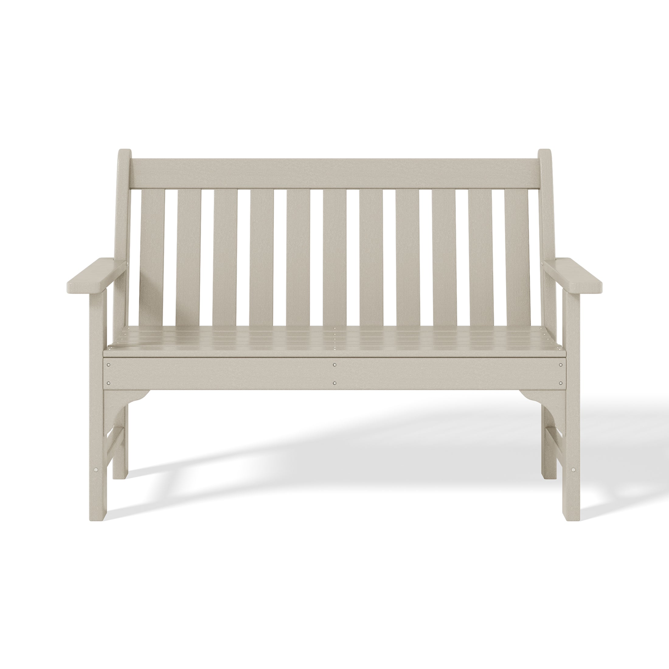 Paradise Outdoor 2-Person All-Weather HDPE Front Porch Garden Bench