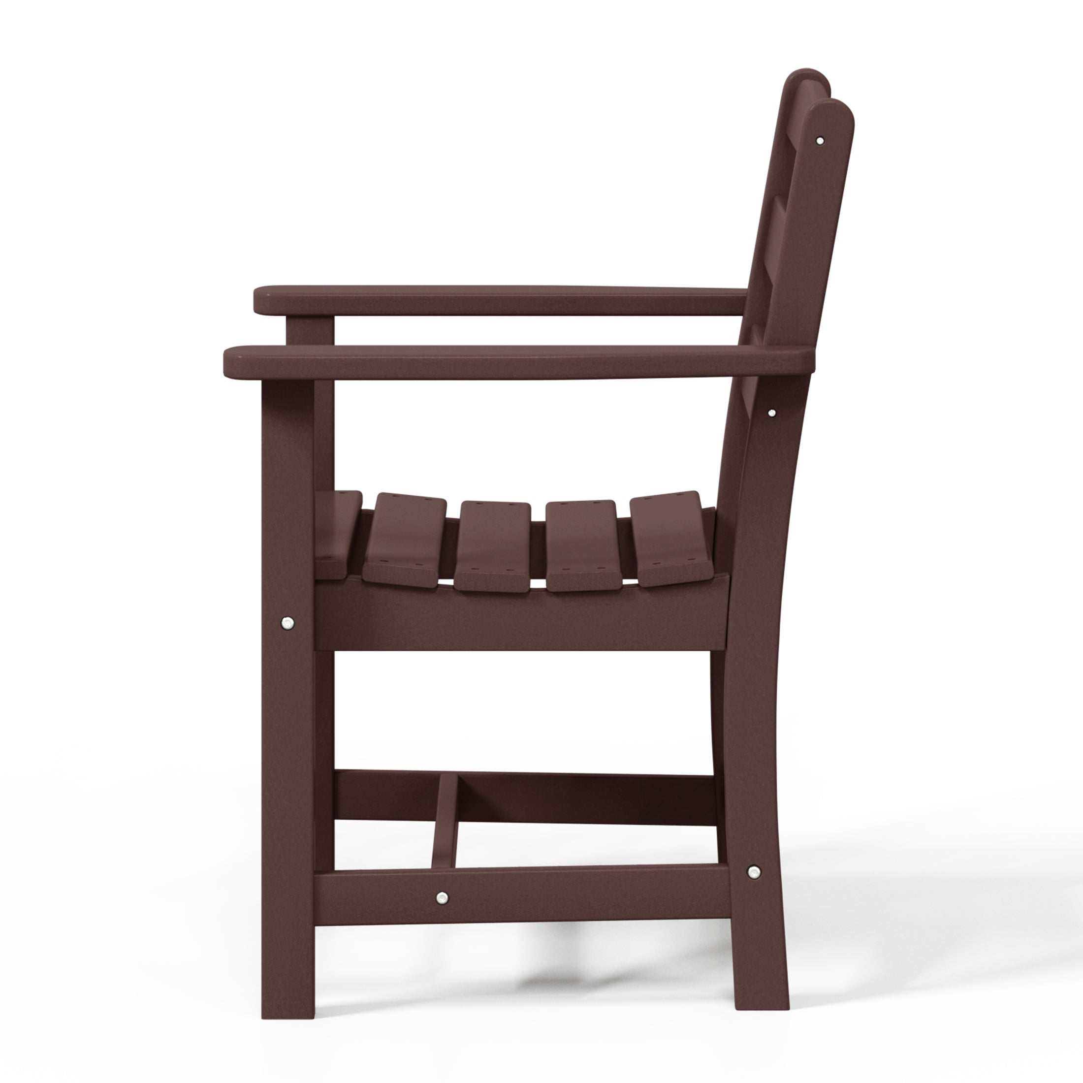 Palms Outdoor HDPE Patio Classic Dining Arm Chair