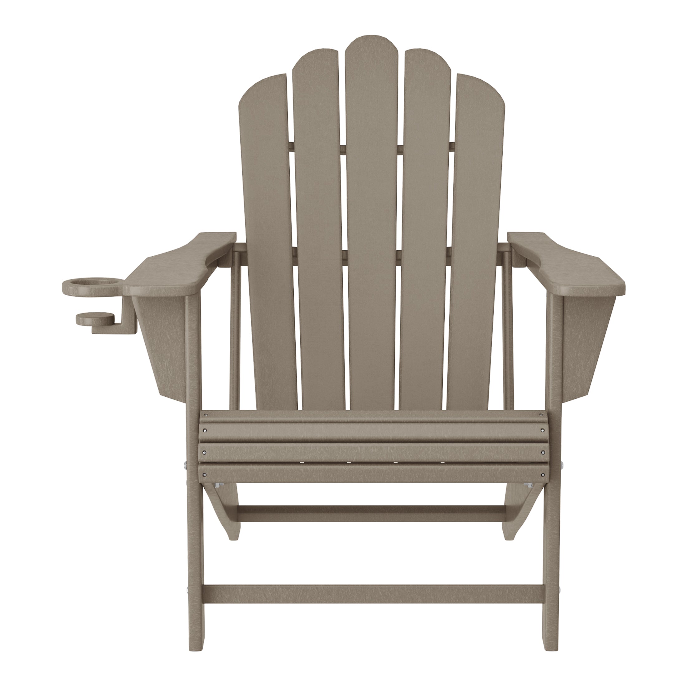 Lakeview 3-Piece Adirondack Chairs with Cup Holders and Coffee Table Set
