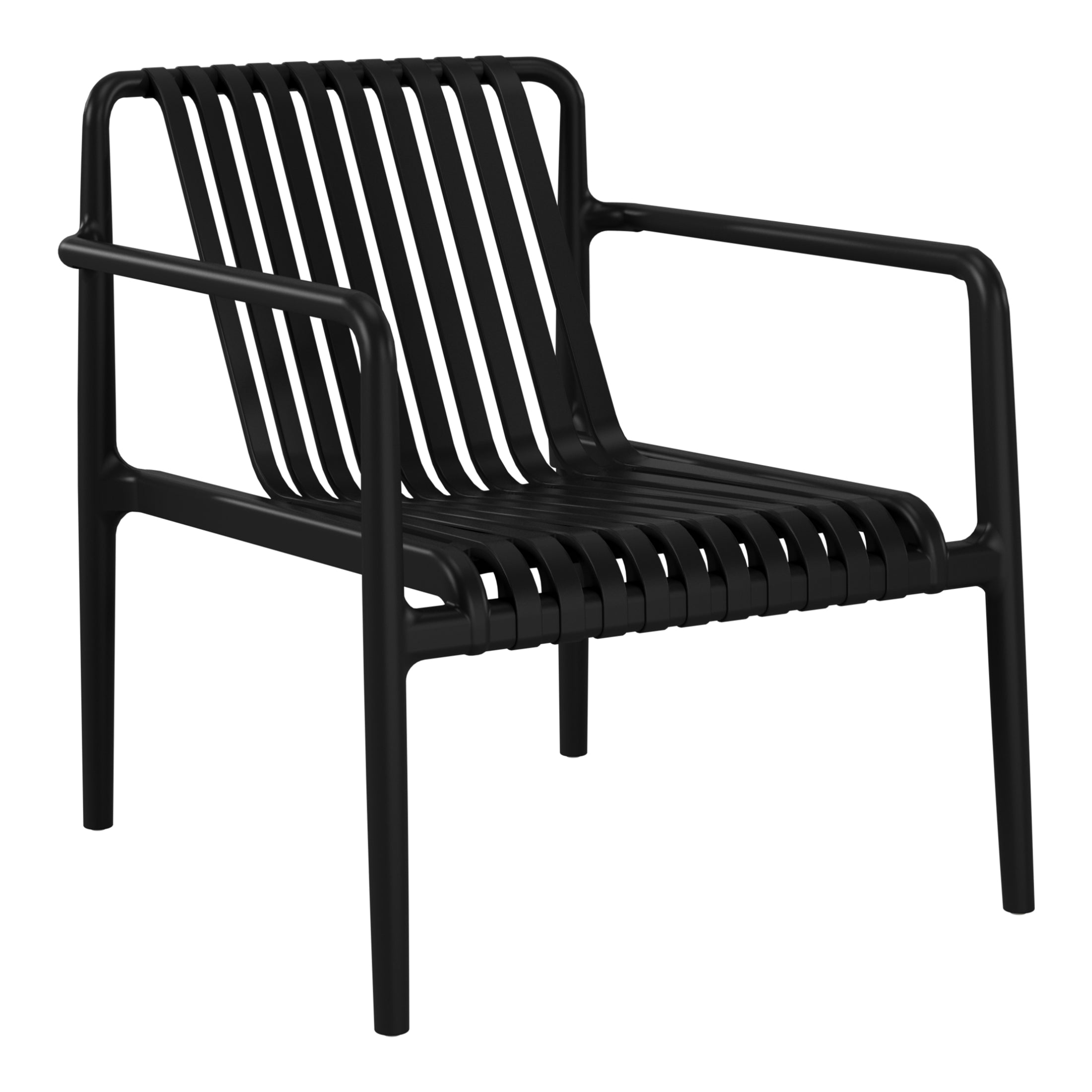 Sunshine Outdoor Modern Stackable Plastic Patio Club Armchairs (Set of 2)