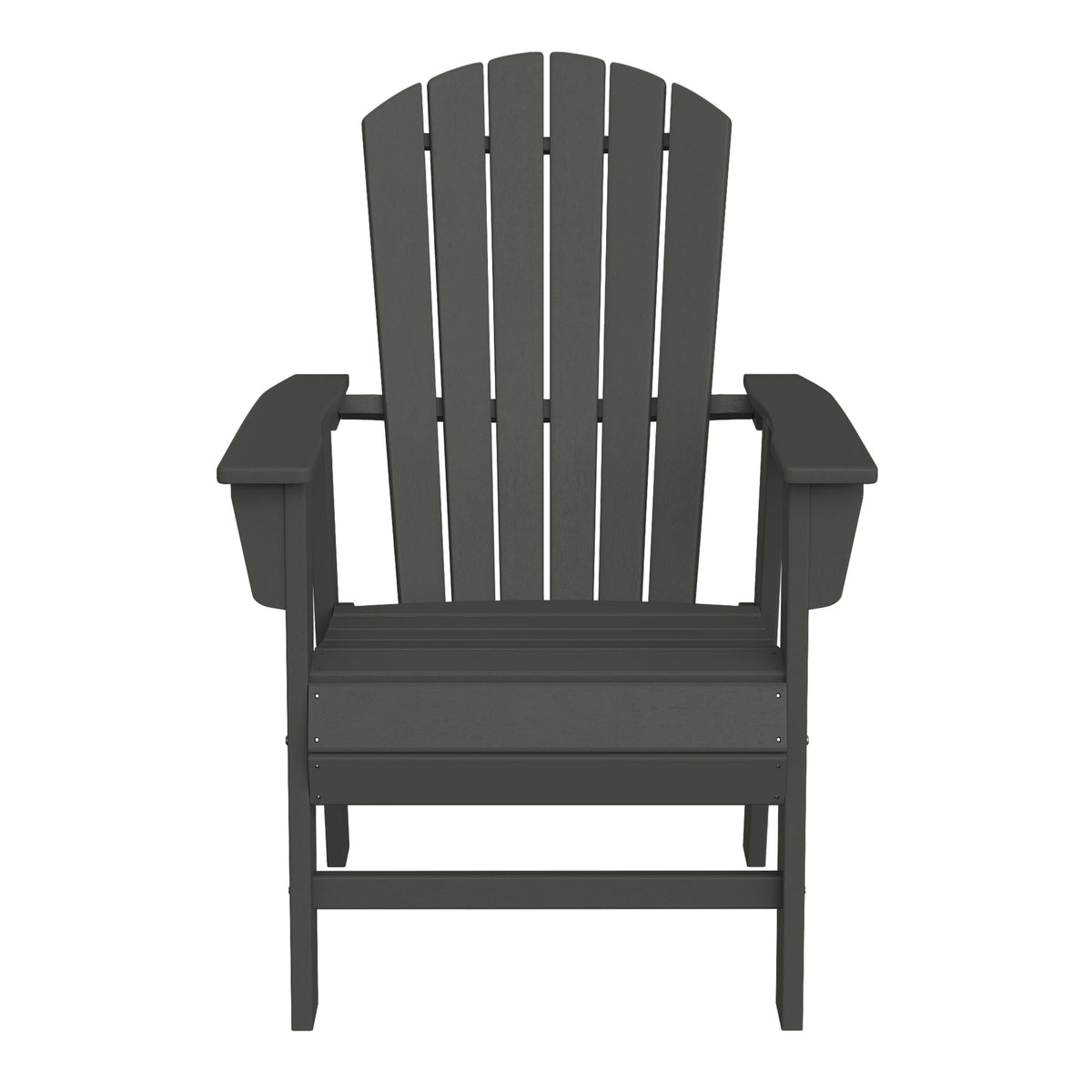 Portside Outdoor Patio Shell-back Adirondack Dining Chair Weather Resistant