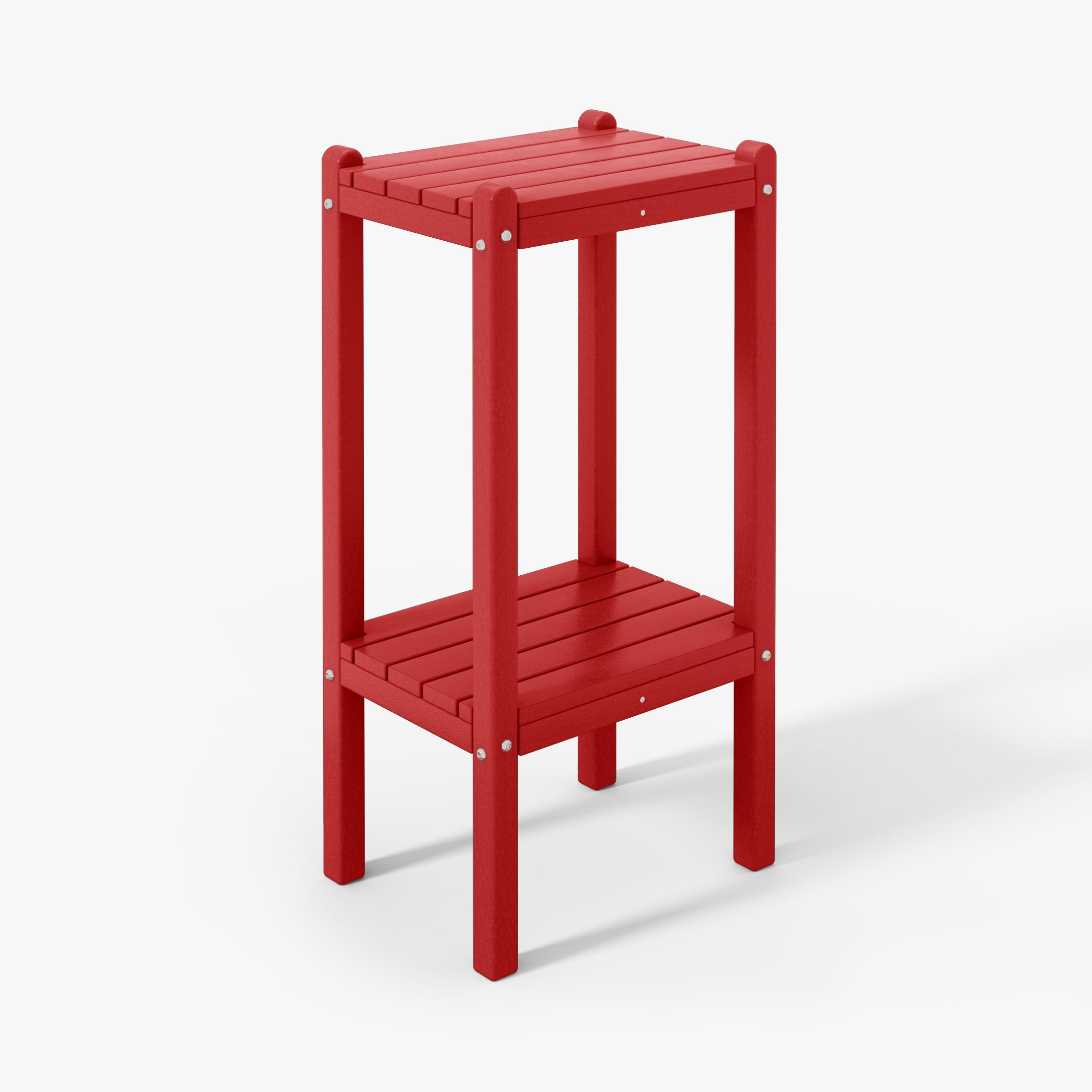 Paradise 36" Outdoor Adirondack HDPE 2-Tier Patio Side Table