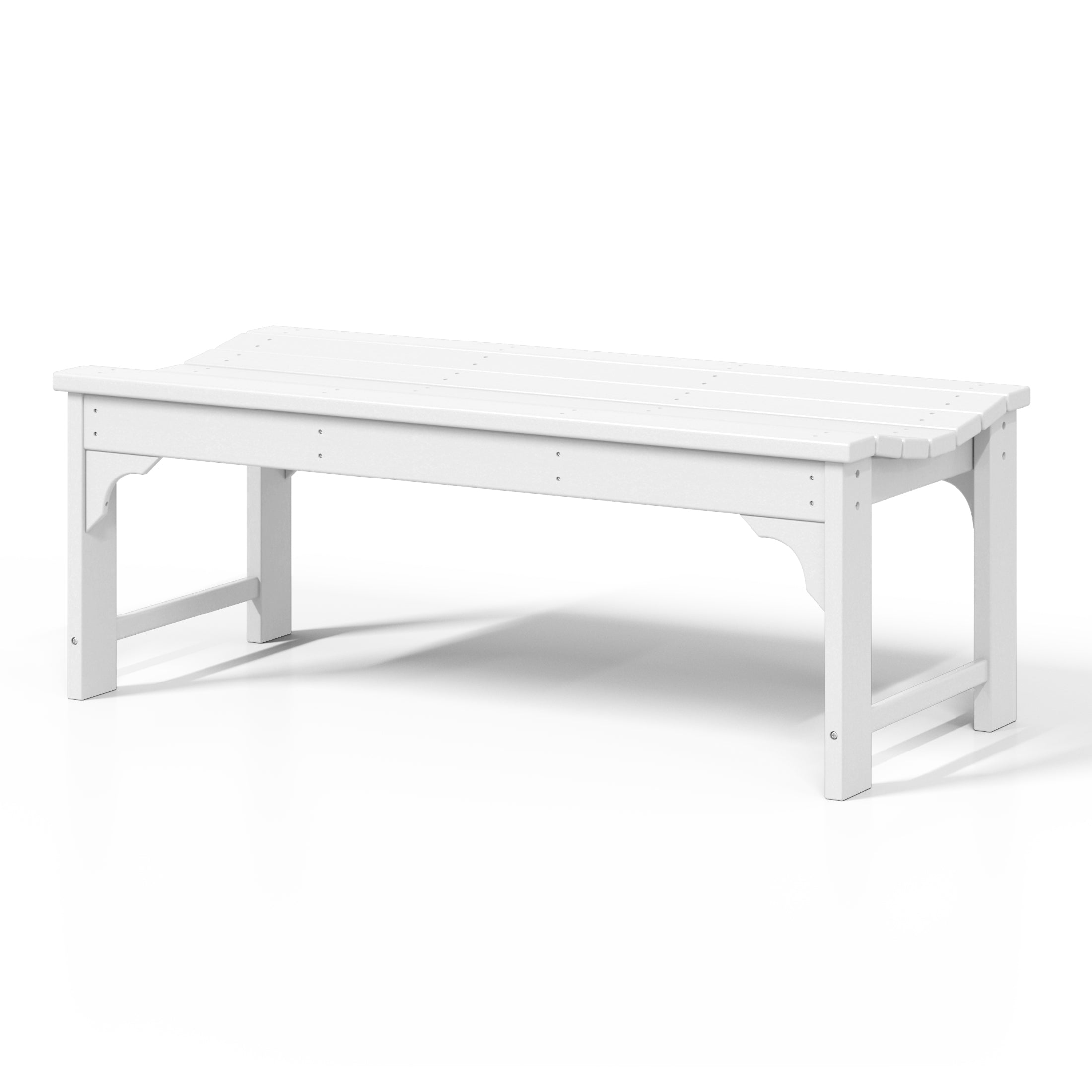 Paradise Westintrends 48" length backless Poly Westin Trendsod Outdoor / Garden bench