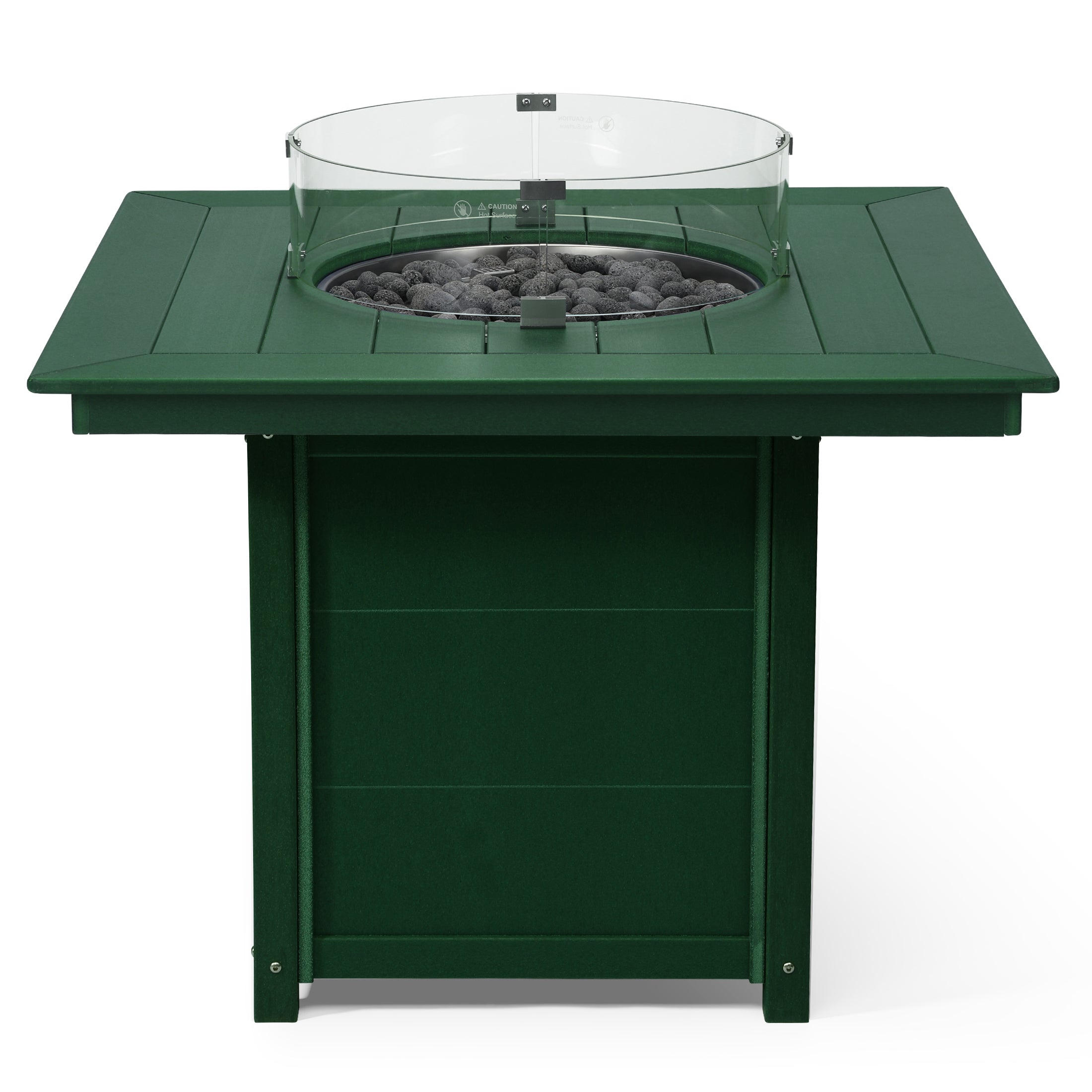 Sol Modern Outdoor Patio Propane 42" Square Fire Pit Table