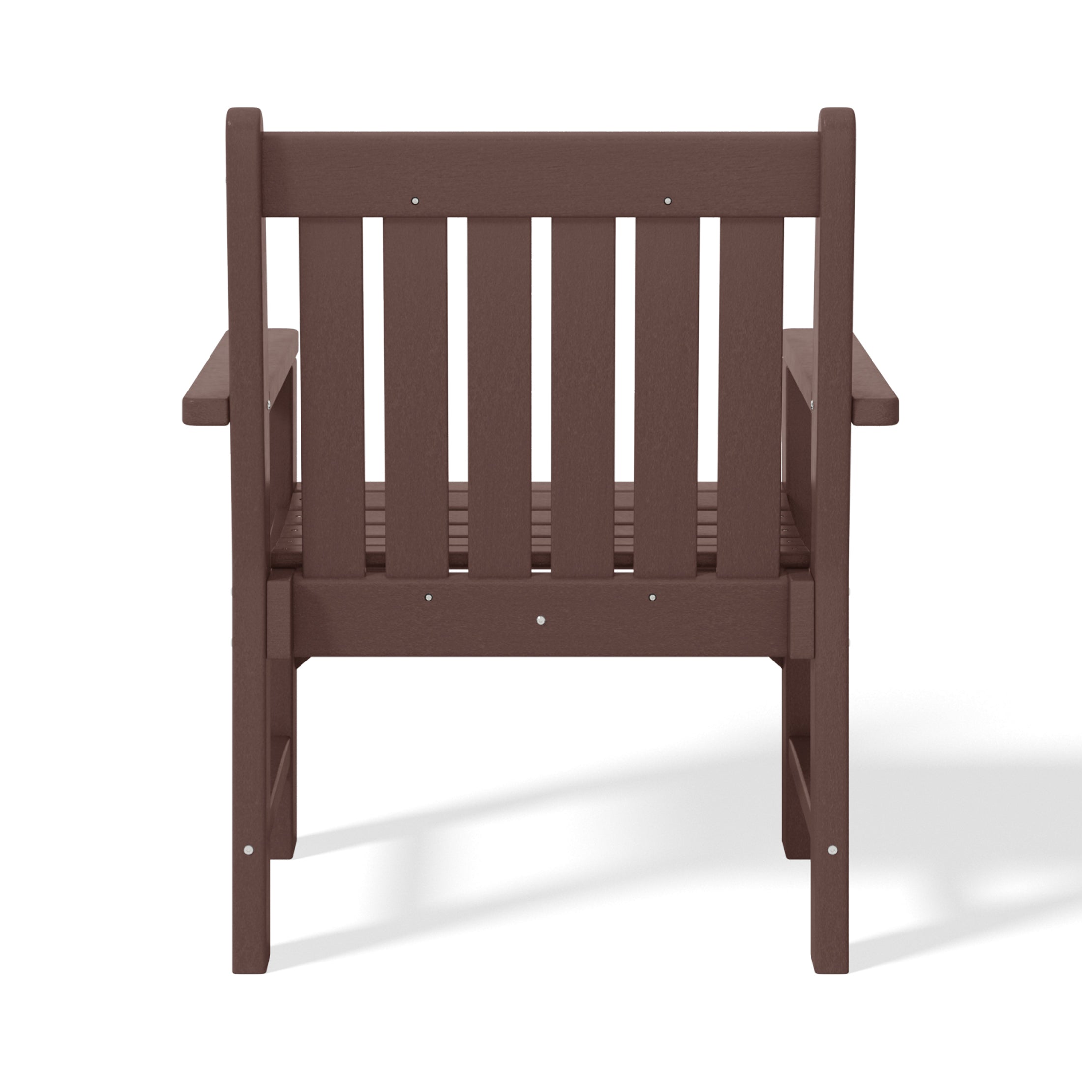 Paradise Outdoor Patio 3-Piece HDPE Adirondack Garden Chairs with Square Adirondack Side Table Set