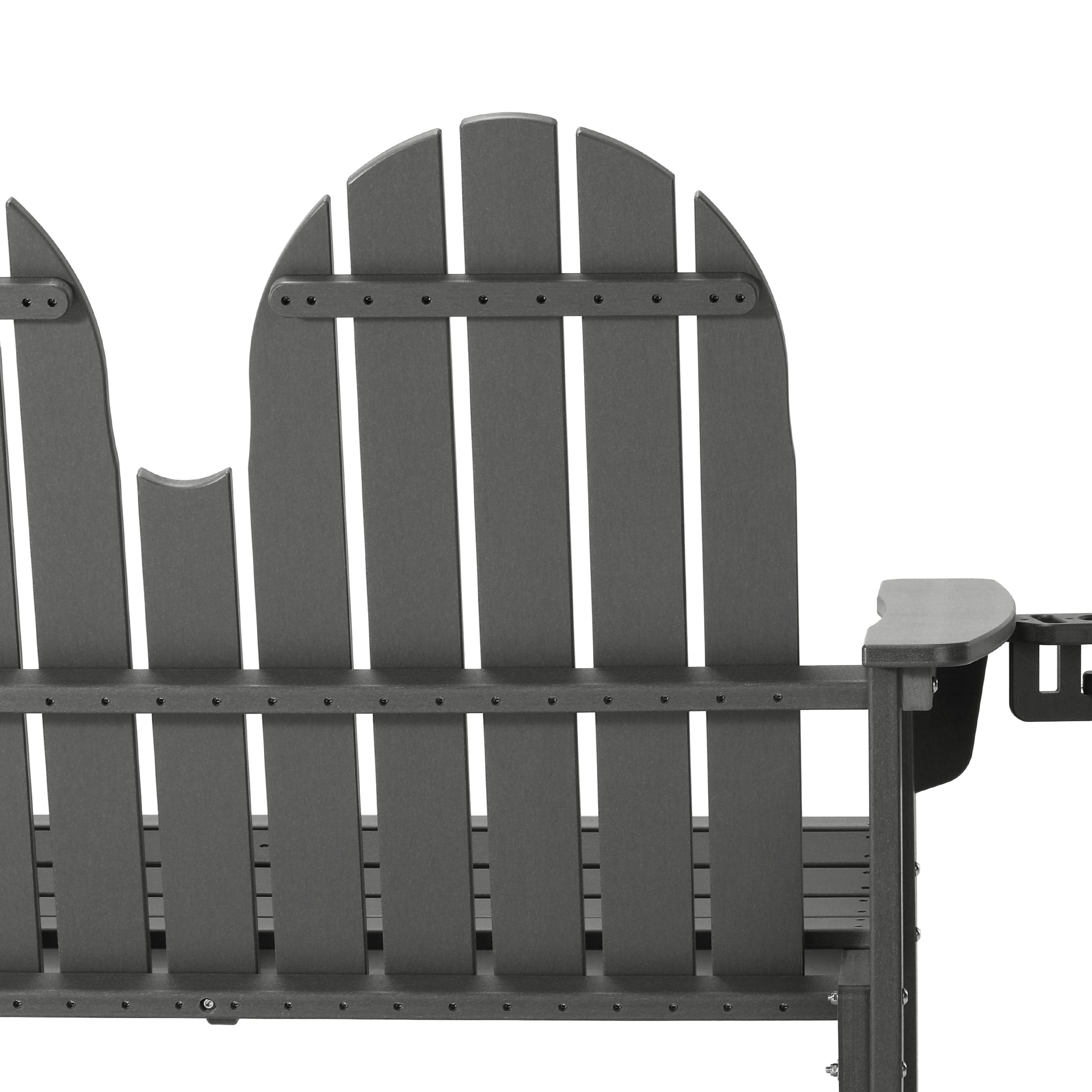 Savannah Outdoor Patio 49" HDPE Adirondack Garden Bench
