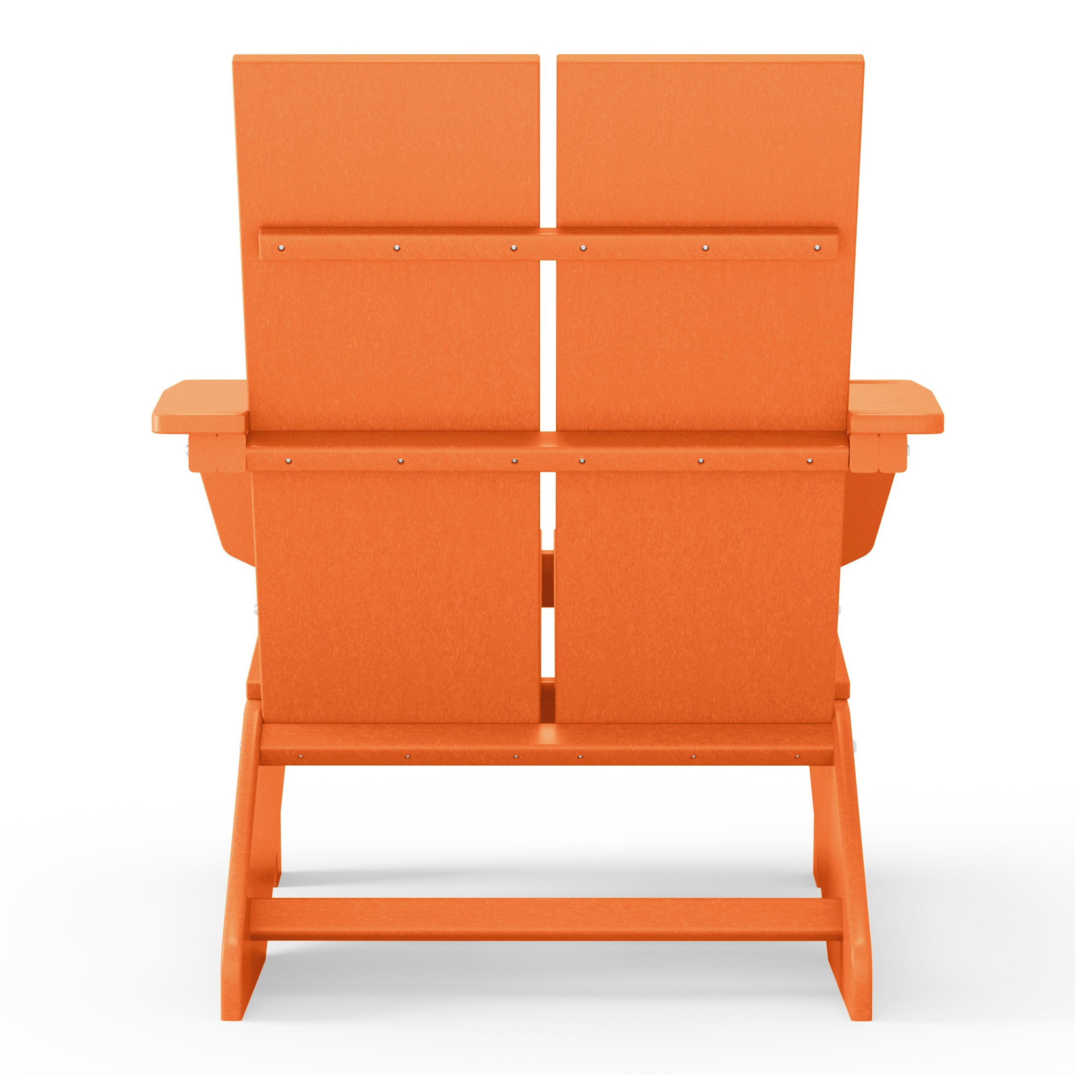 Seaview Outdoor HDPE Modern Adirondack Chair with Cup Holder (Set of 4)
