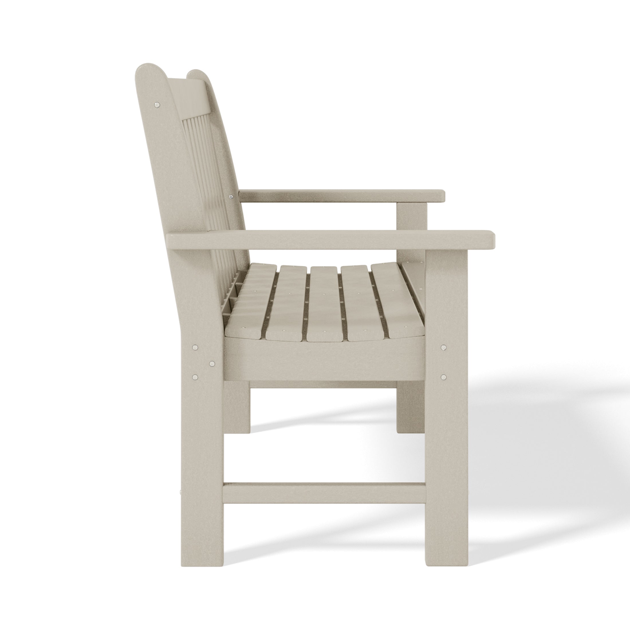 Paradise Outdoor 2-Person All-Weather HDPE Front Porch Garden Bench