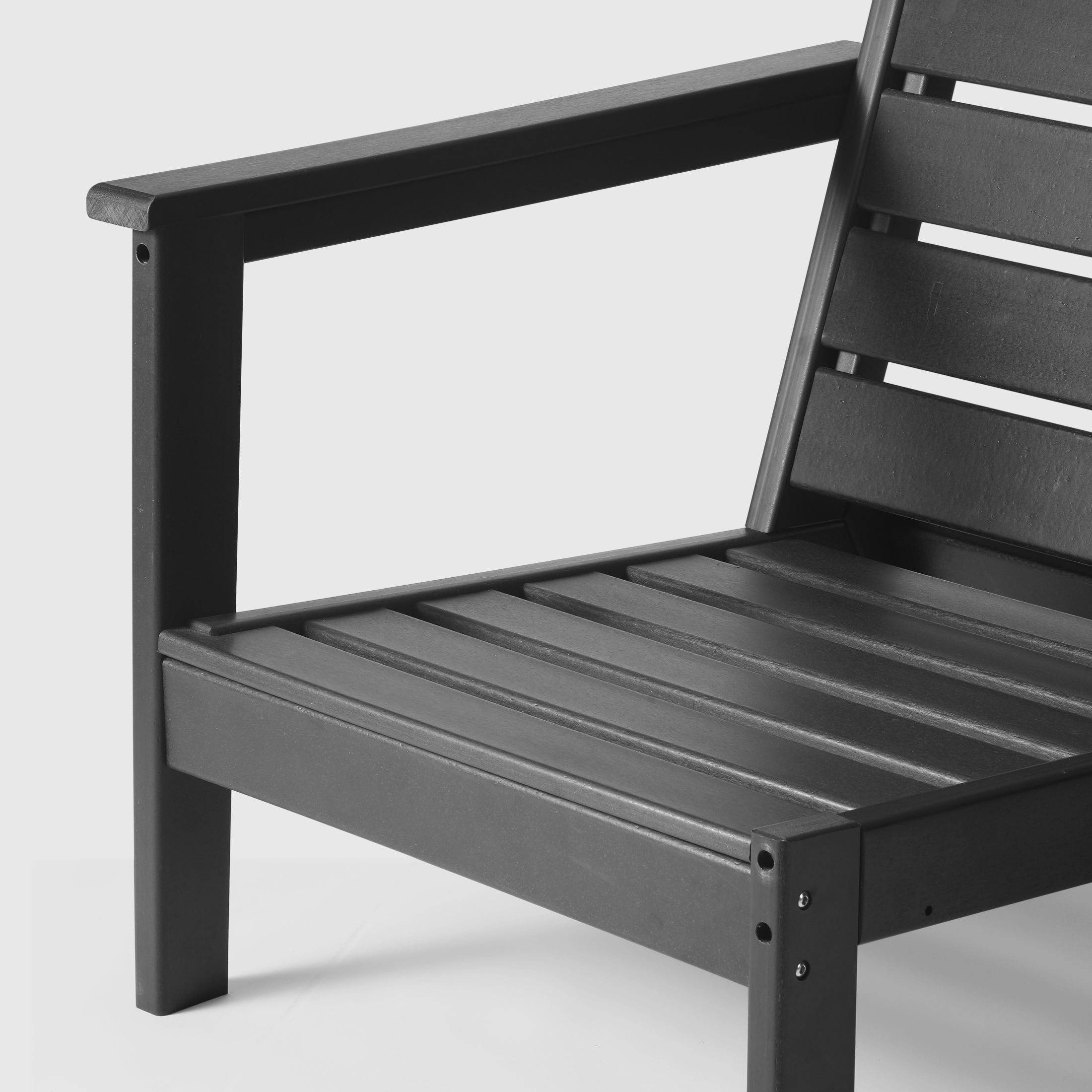 Portsmouth Outdoor Patio HDPE Left Arm Facing Deep Seating Corner Chair