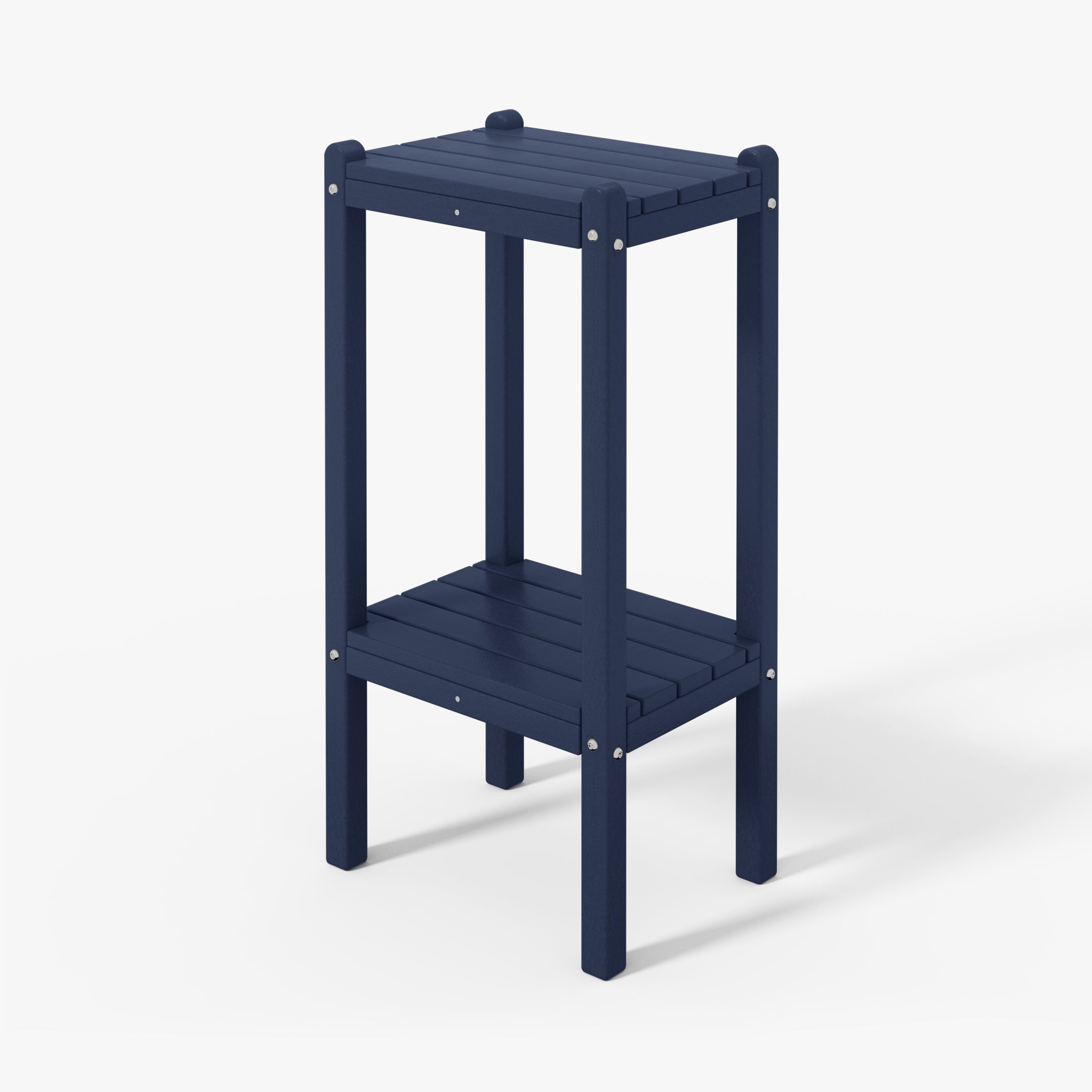 Paradise 36" Outdoor Adirondack HDPE 2-Tier Patio Side Table