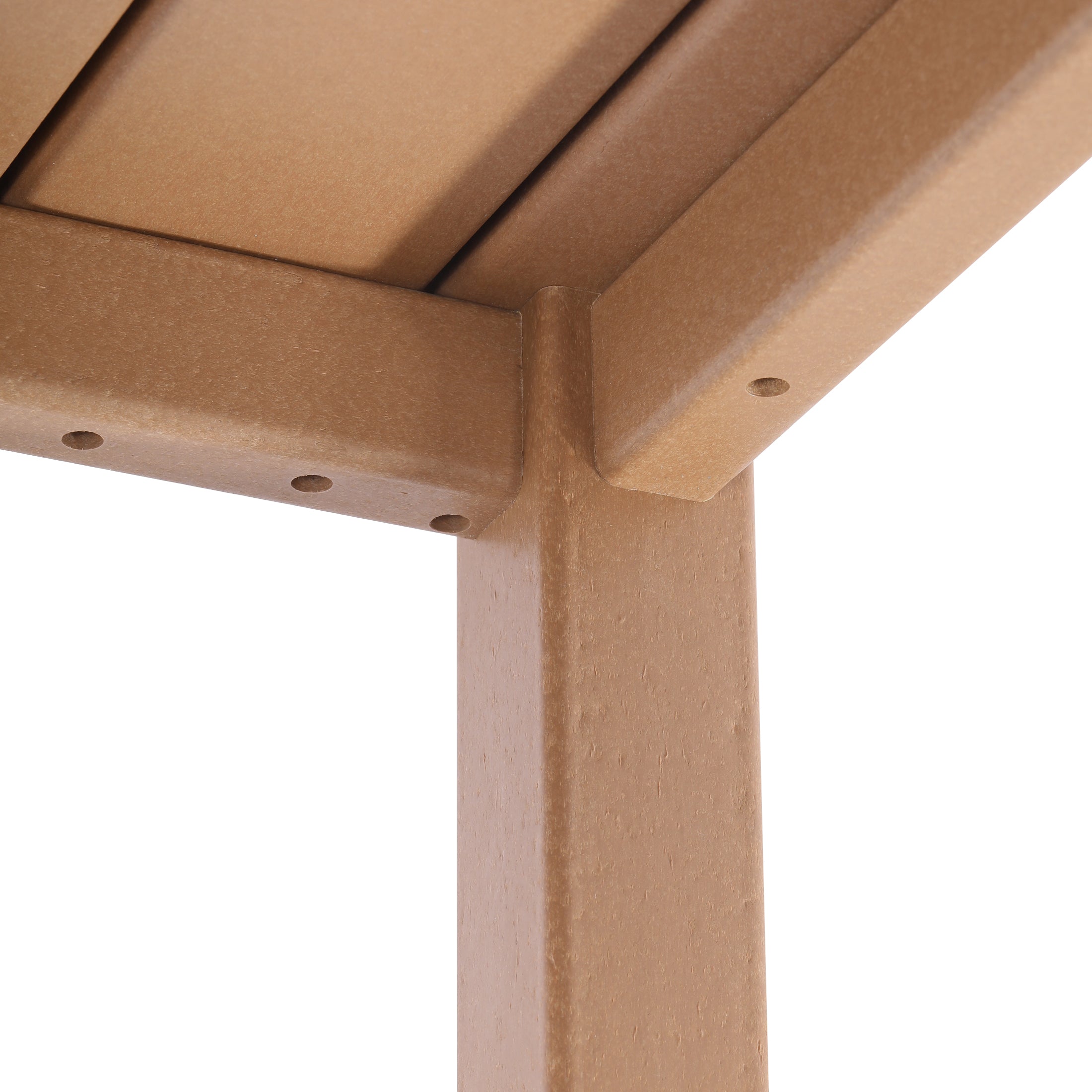 Paradise Low Outdoor HDPE Square Patio Coffee Table