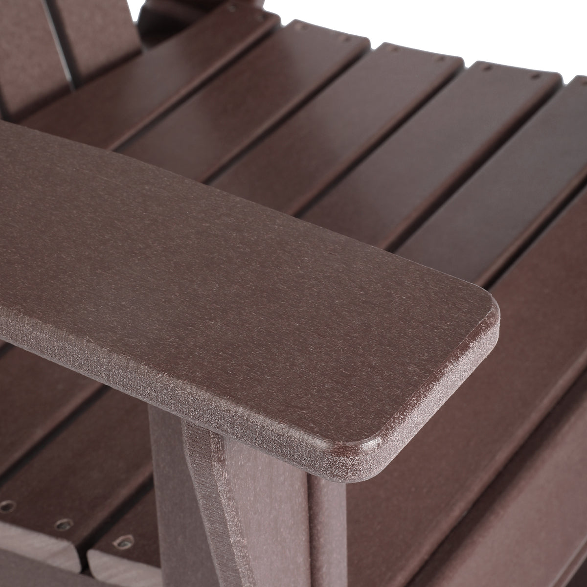 Portside Outdoor Patio Shell-back Adirondack Dining Chair Weather Resistant