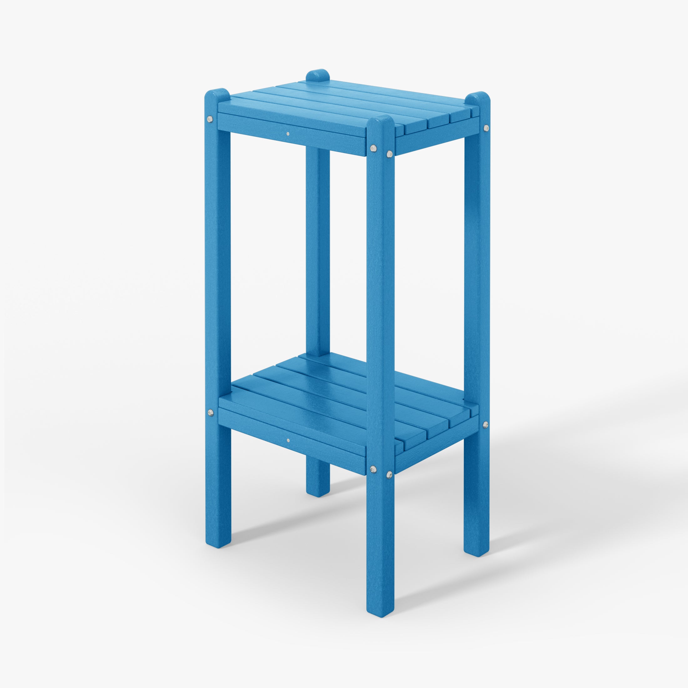 Paradise 36" Outdoor Adirondack HDPE 2-Tier Patio Side Table