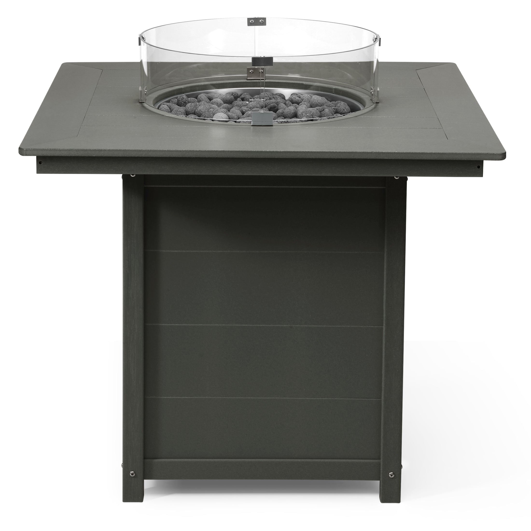 Sol 42" Modern Outdoor Patio Gas Propane Square Fire Pit Table